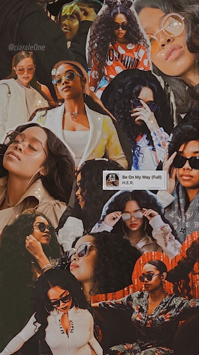 H.E.R. Collage ✨. Iconic wallpaper, Edgy wallpaper, iPhone wallpaper pattern