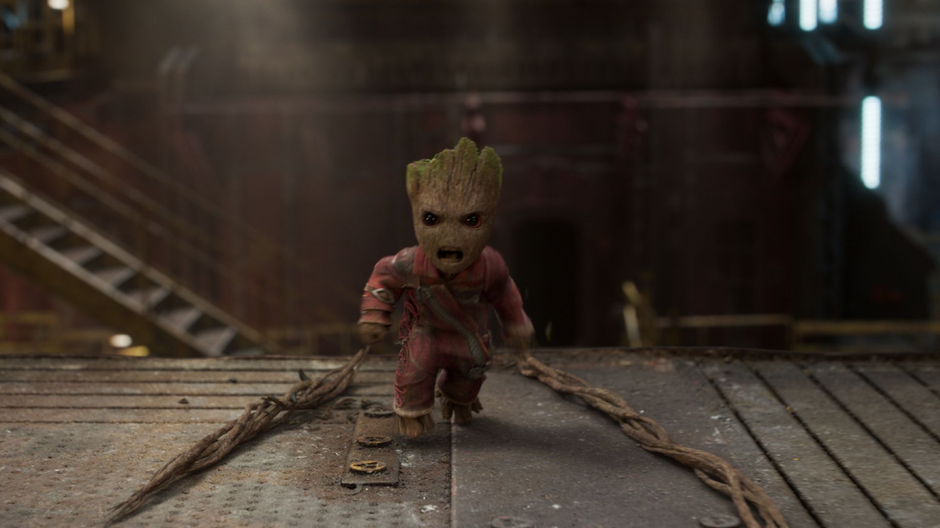 Desktop Wallpaper Guardians Of The Galaxy Vol. 2017 Movie, Angry, Baby Groot, HD Image, Picture, Background, 5db519