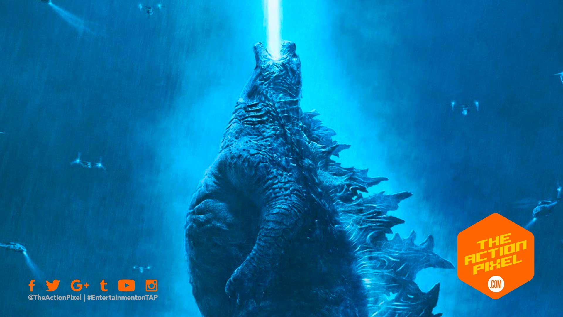 Godzilla: King Of The Monsters” unleashes an atomic breath blast in new poster