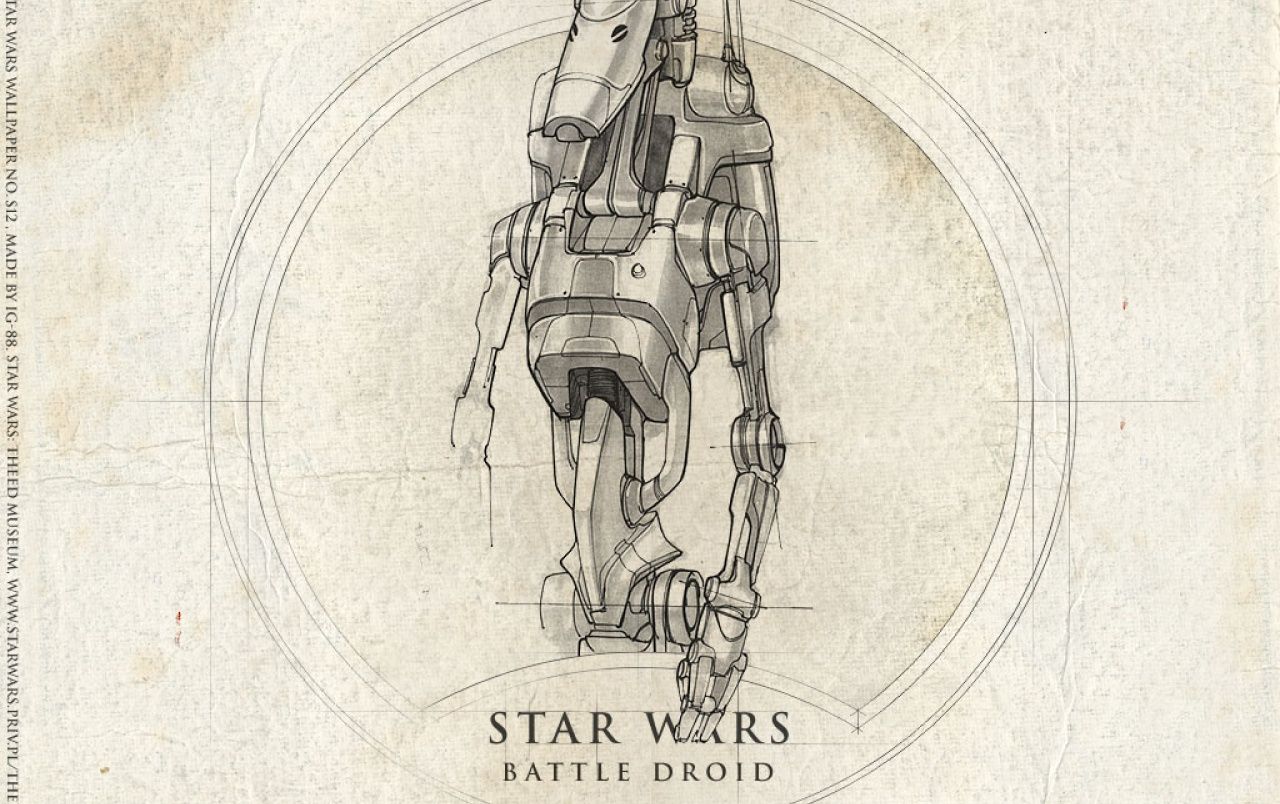Episode I Wallpaper Wars Battle Droid iPhone