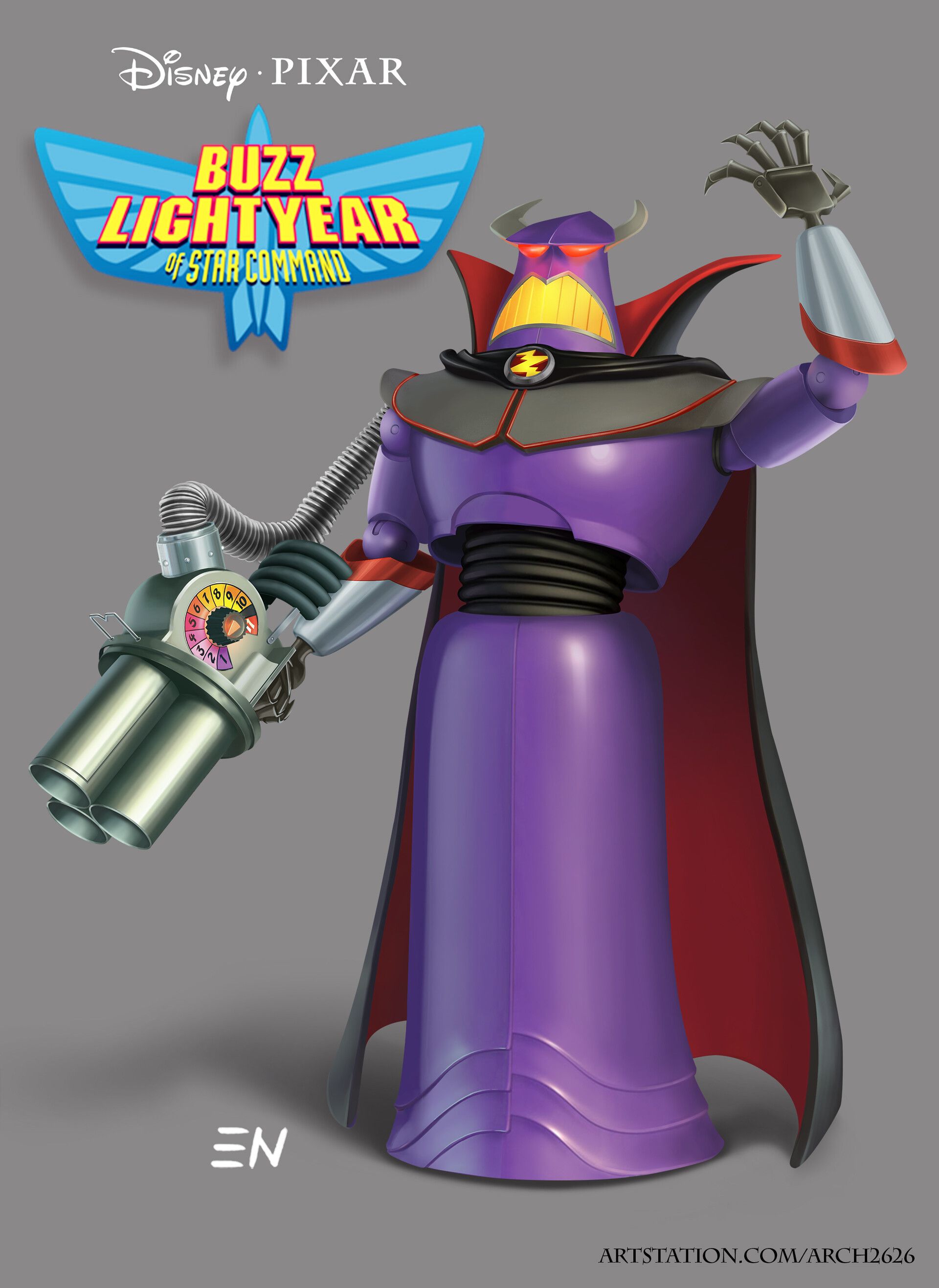 Eugene Napadovsky's Evil Command from Buzz Lightyear of Star Command (Pixar Toy Style)