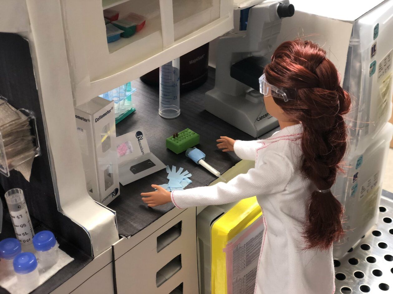Barbie puts on a lab coat and finds formula to win holiday diorama contest at Seattle's Fred Hutch