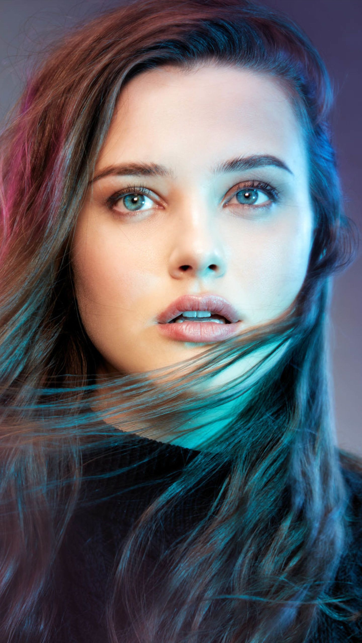 Katherine Langford Neon Lights 4K Ultra HD Mobile Wallpaper. Beautiful girl wallpaper, Beautiful girl face, Beautiful girl photo