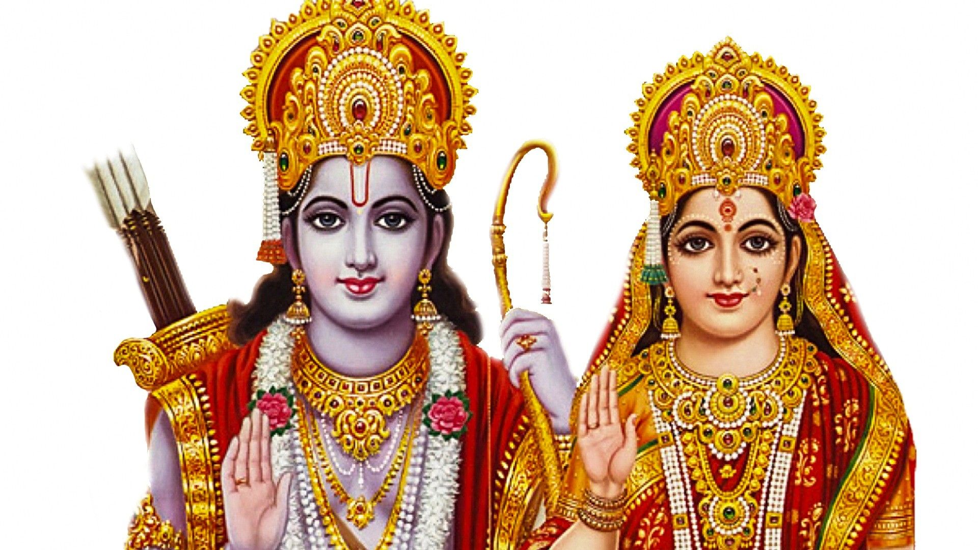 God Rama With Sita Ram And Sita