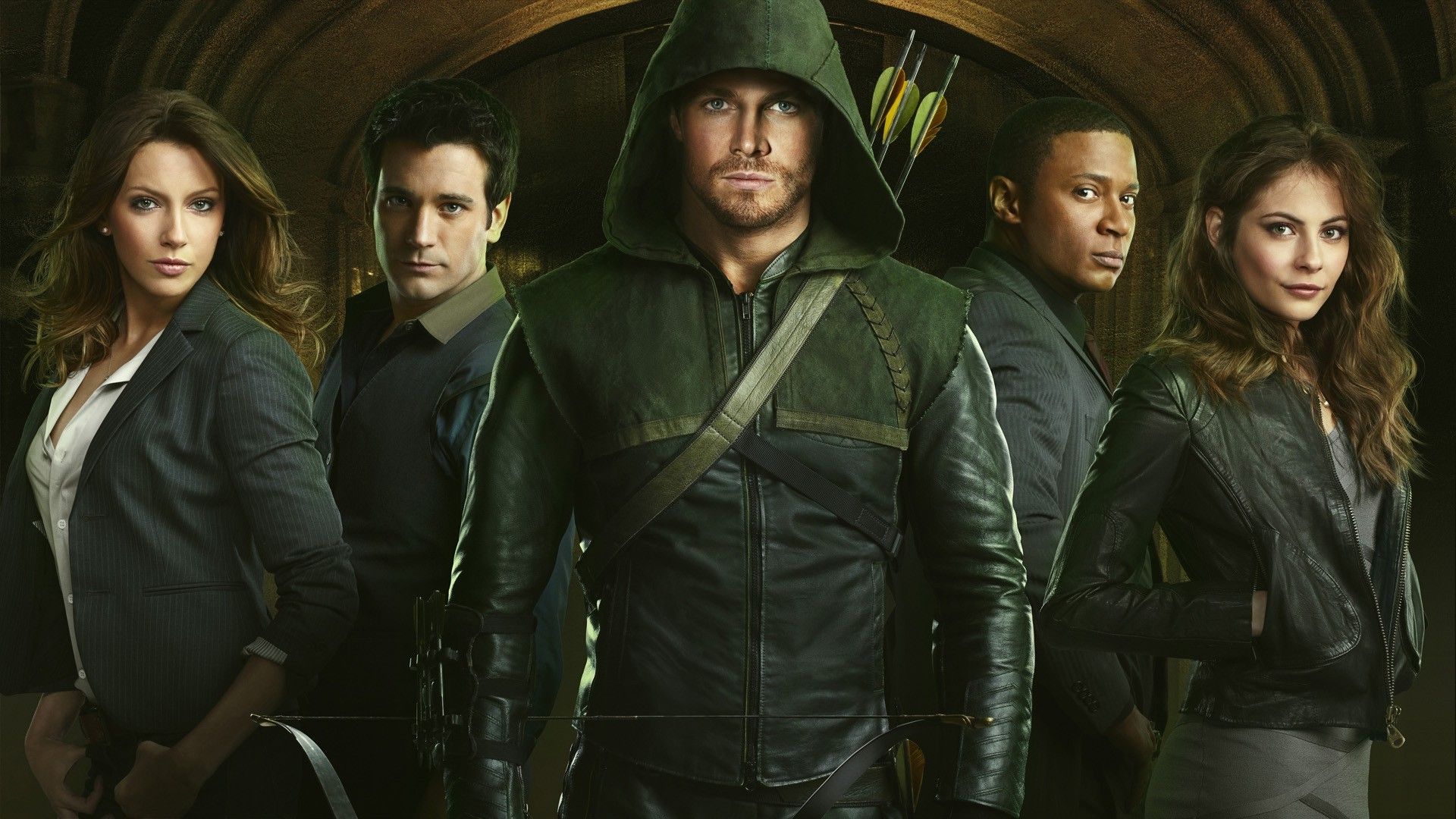 Arrow, Green Arrow, John Diggle, Thea Queen, Tommy Merlyn, Dinah Laurel Lance Wallpaper HD / Desktop and Mobile Background