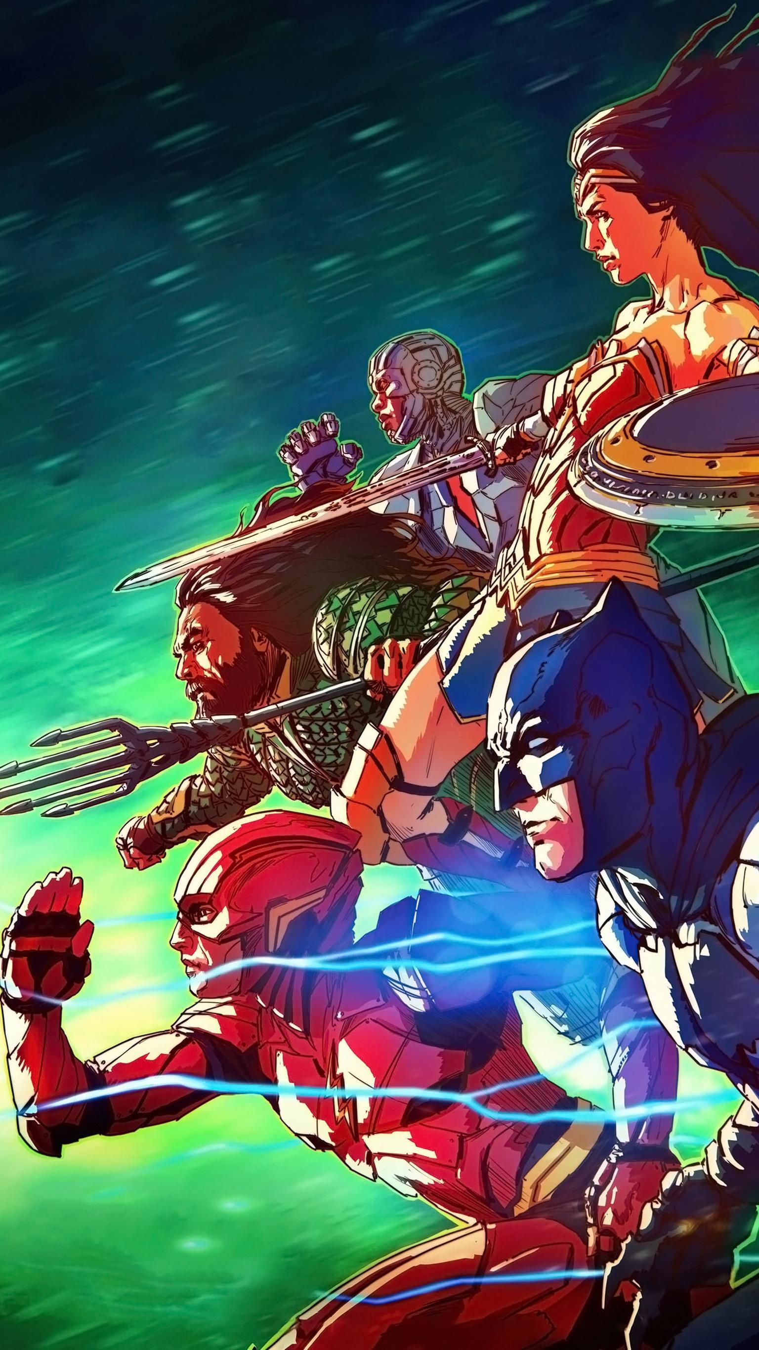 Justice League Phone Wallpaper. Moviemania. Justice league art, Superhero wallpaper, Dc comics wallpaper
