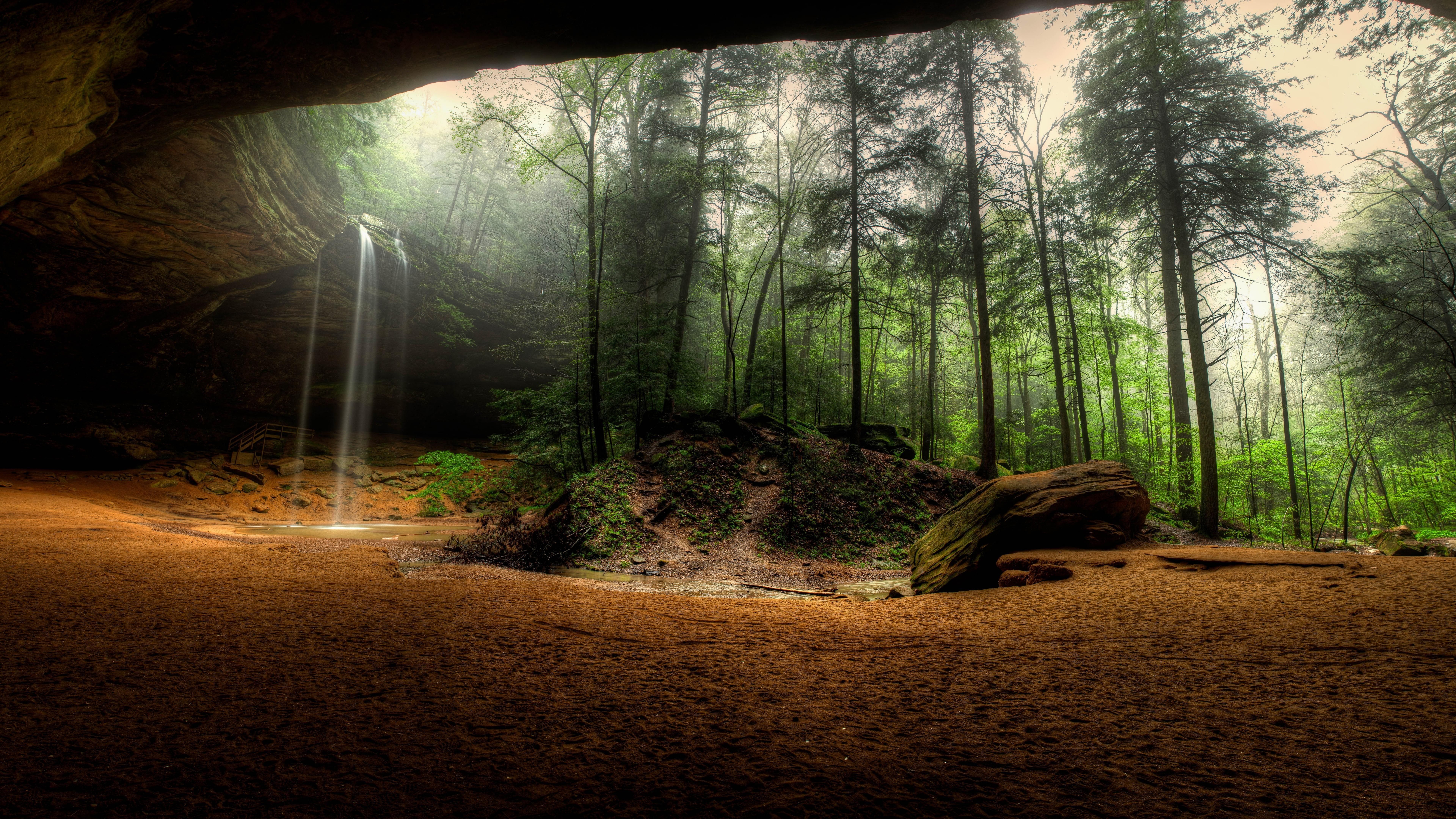 ohio 8k uhd #spring grandma gatewood trail buckeye trai #cave ash cave #rock #plant united states #l. Paisaje increibles, Fondos de pantalla naturaleza, Paisajes