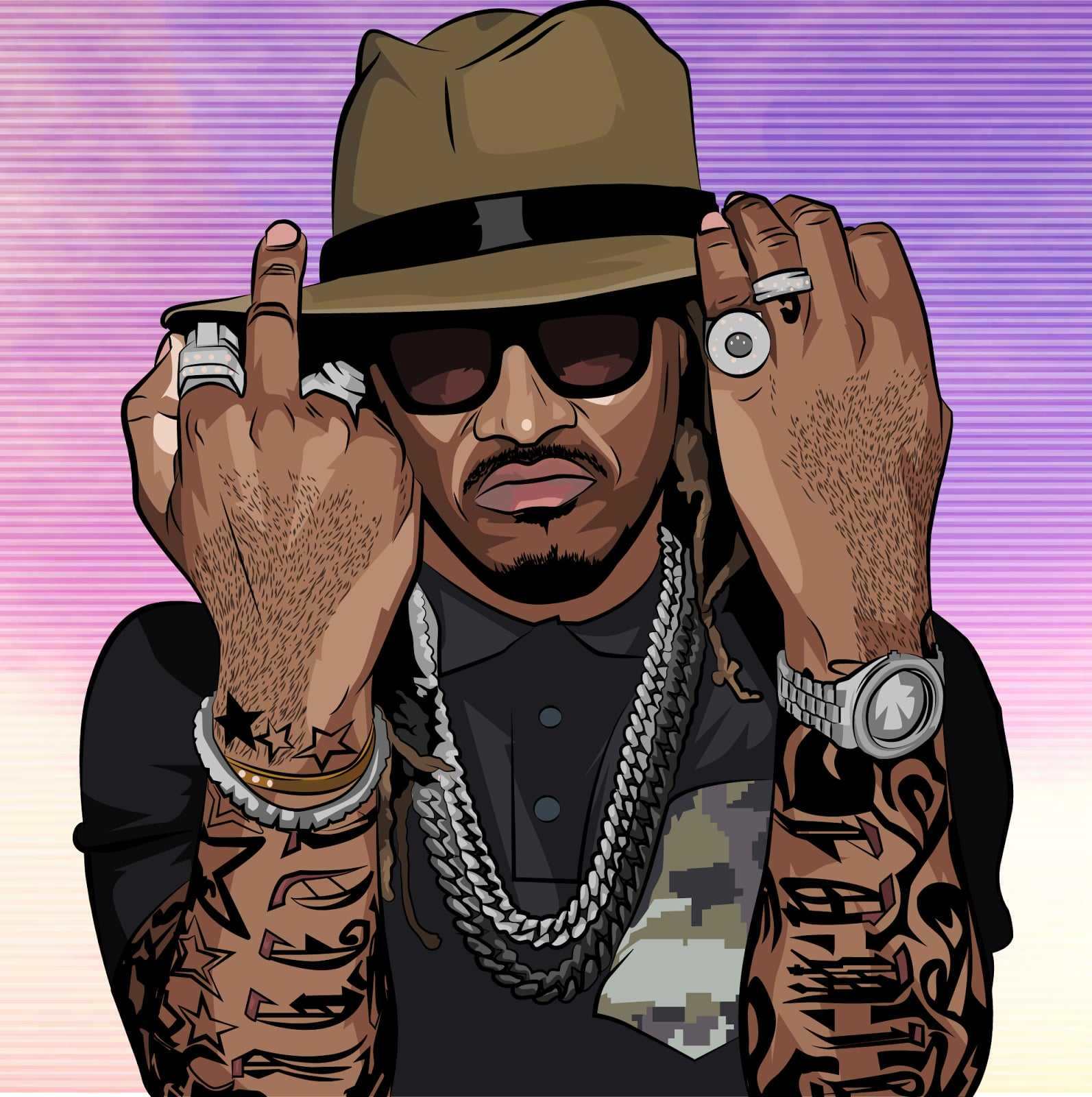 Animated Future Wallpaper Rapper Free HD Wallpaper
