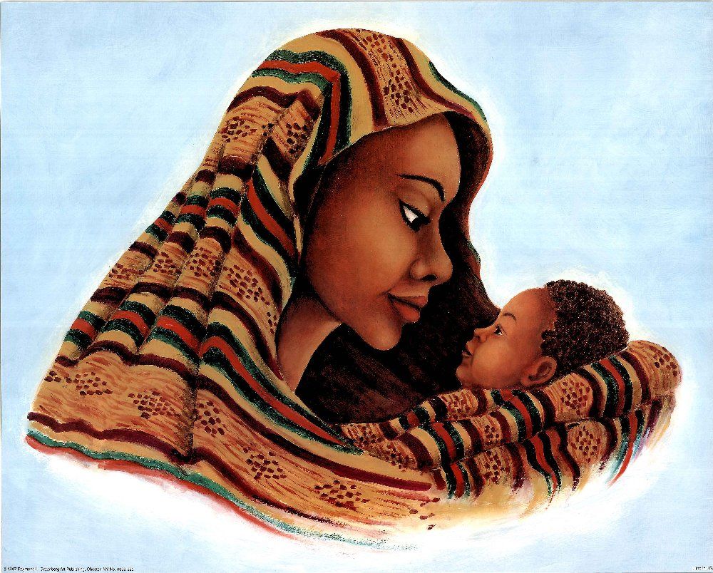 black mother clipart