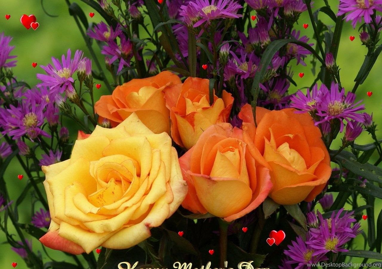 Happy Mothers Day Flower Wallpaper Flower Valentines Day Cards. Desktop Background