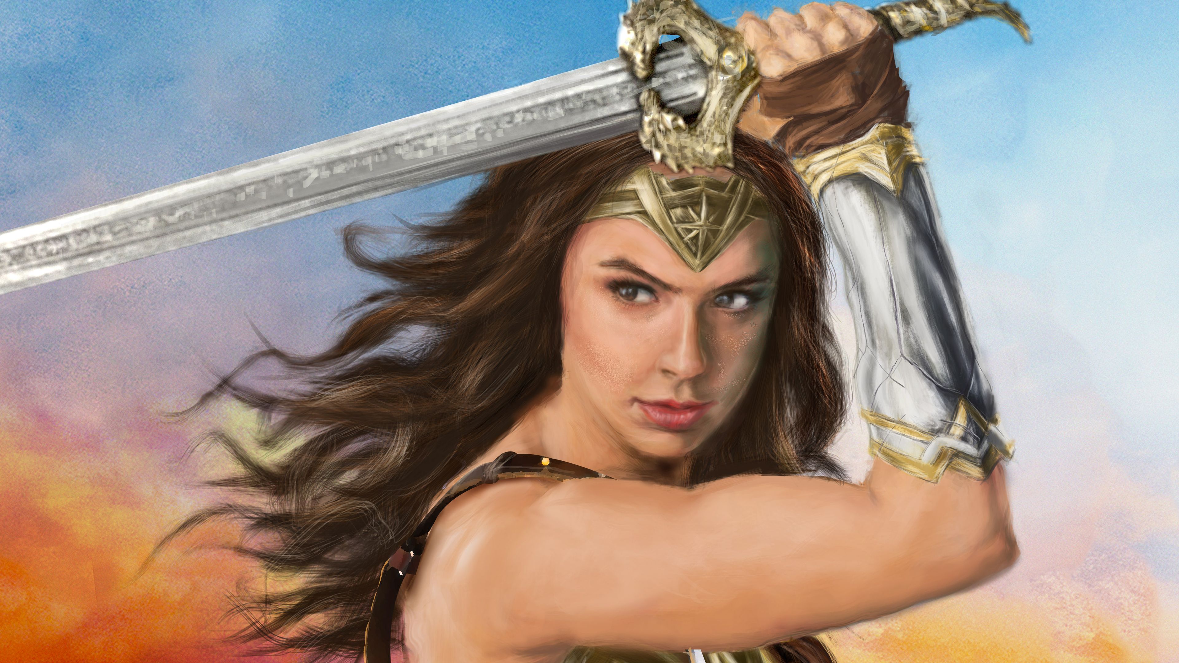 Wonder Woman Sketch Arts 4k Wonder Woman Wallpaper, Superheroes Wallpaper, Hd Wallpaper, Digital Art Wallpaper, Artwork. Woman Sketch, Wonder Woman, Gal Gadot