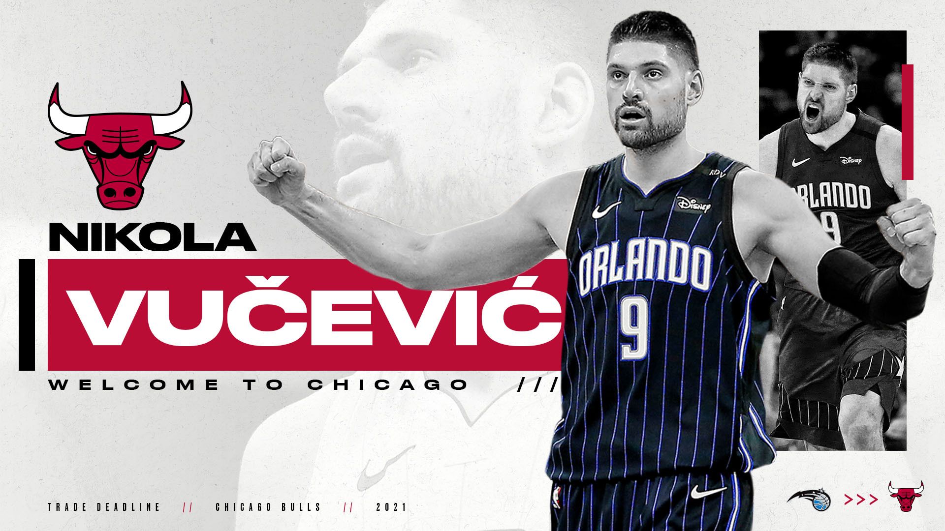 Nikola Vucevic you! Excited to be part of the Bulls family!