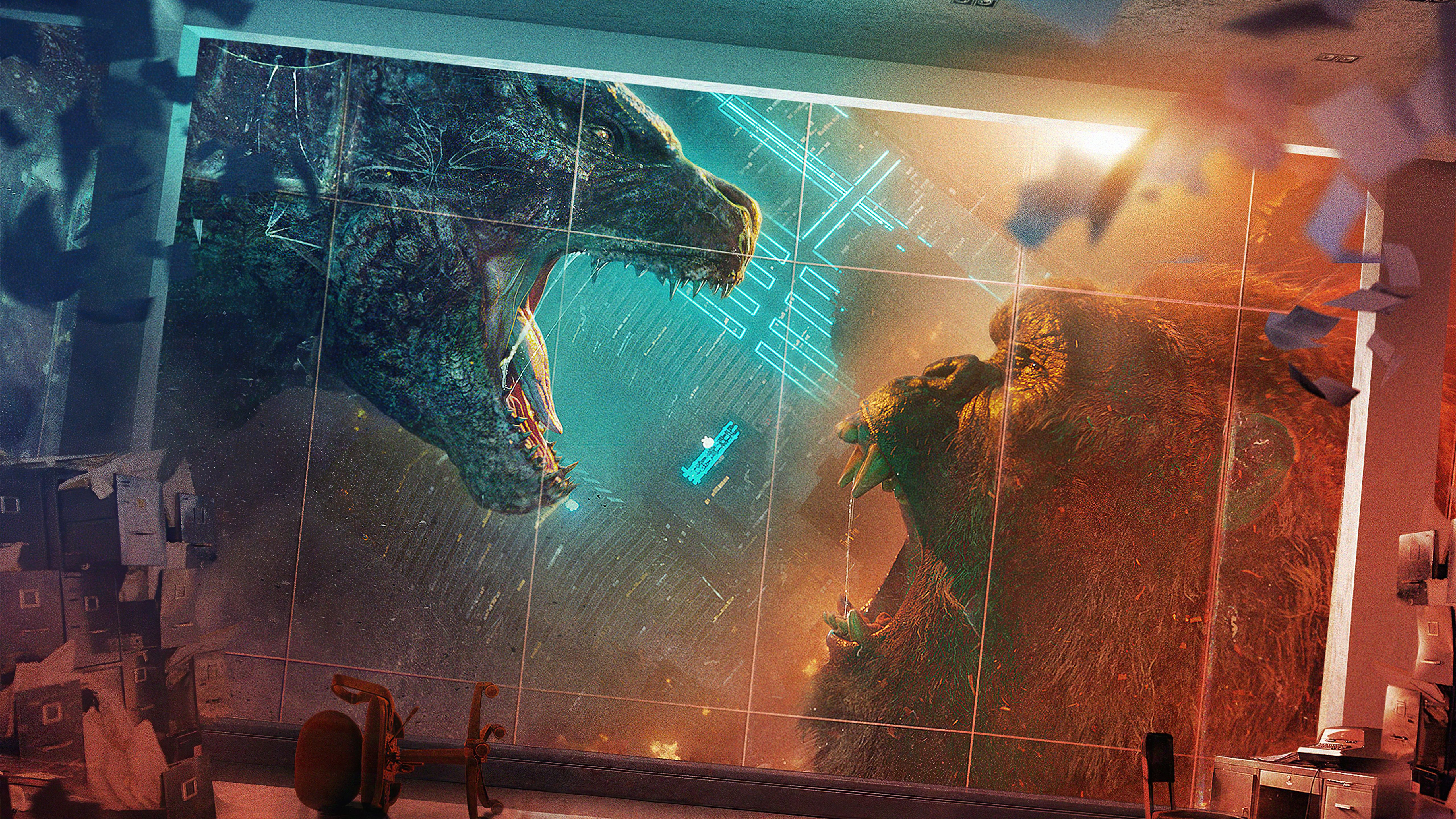 Godzilla Vs Kong Movie Poster 5k, HD Movies, 4k Wallpaper, Image, Background, Photo and Picture