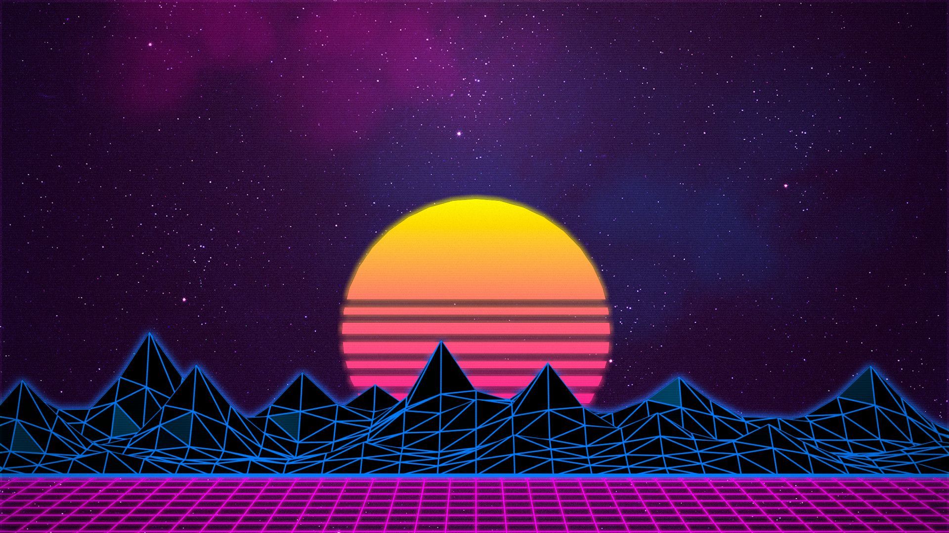 Neon Drive Background