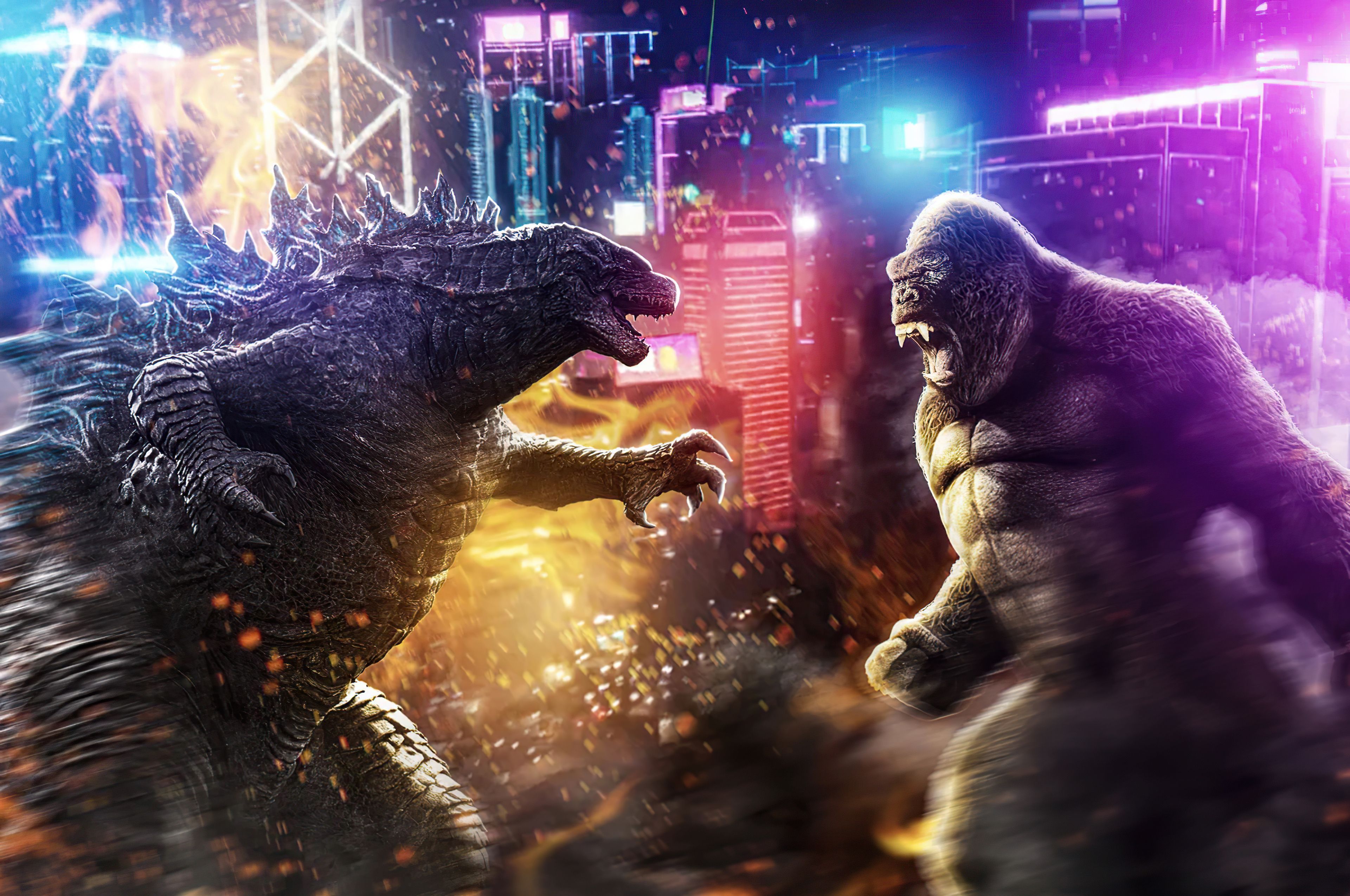 Godzilla Kong Background