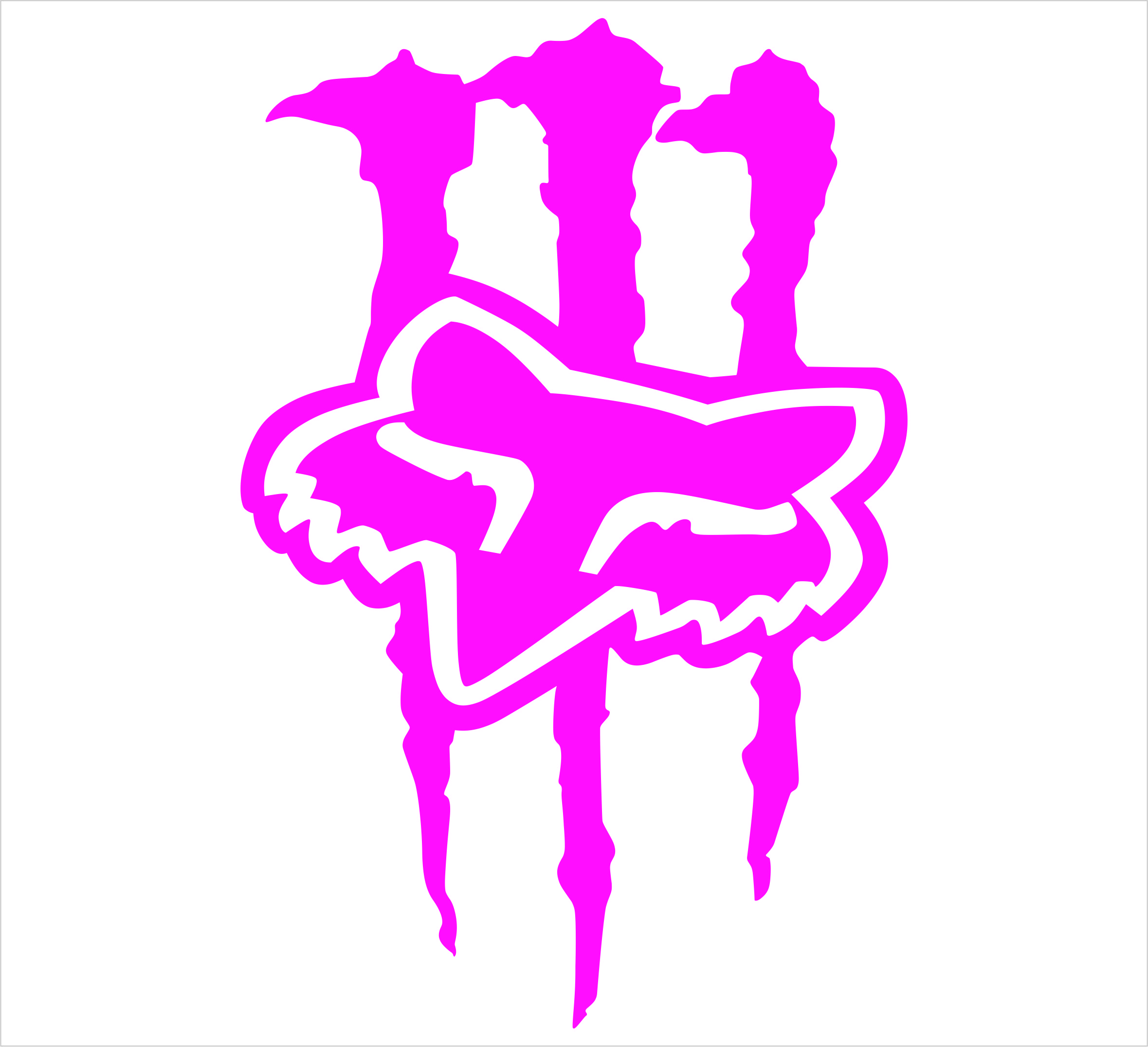 Pink Fox Racing Logo Wallpaper