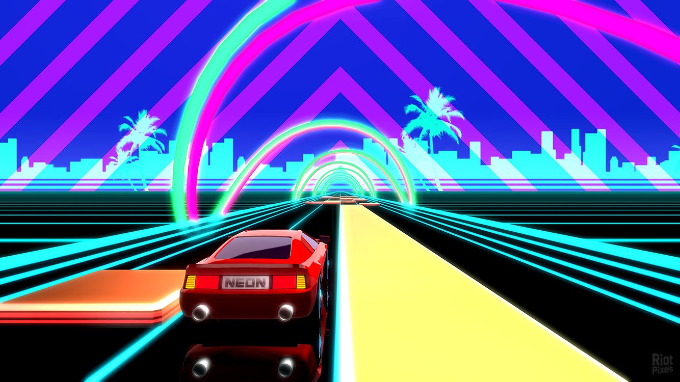 Neon Drive screenshots at Riot Pixels, image