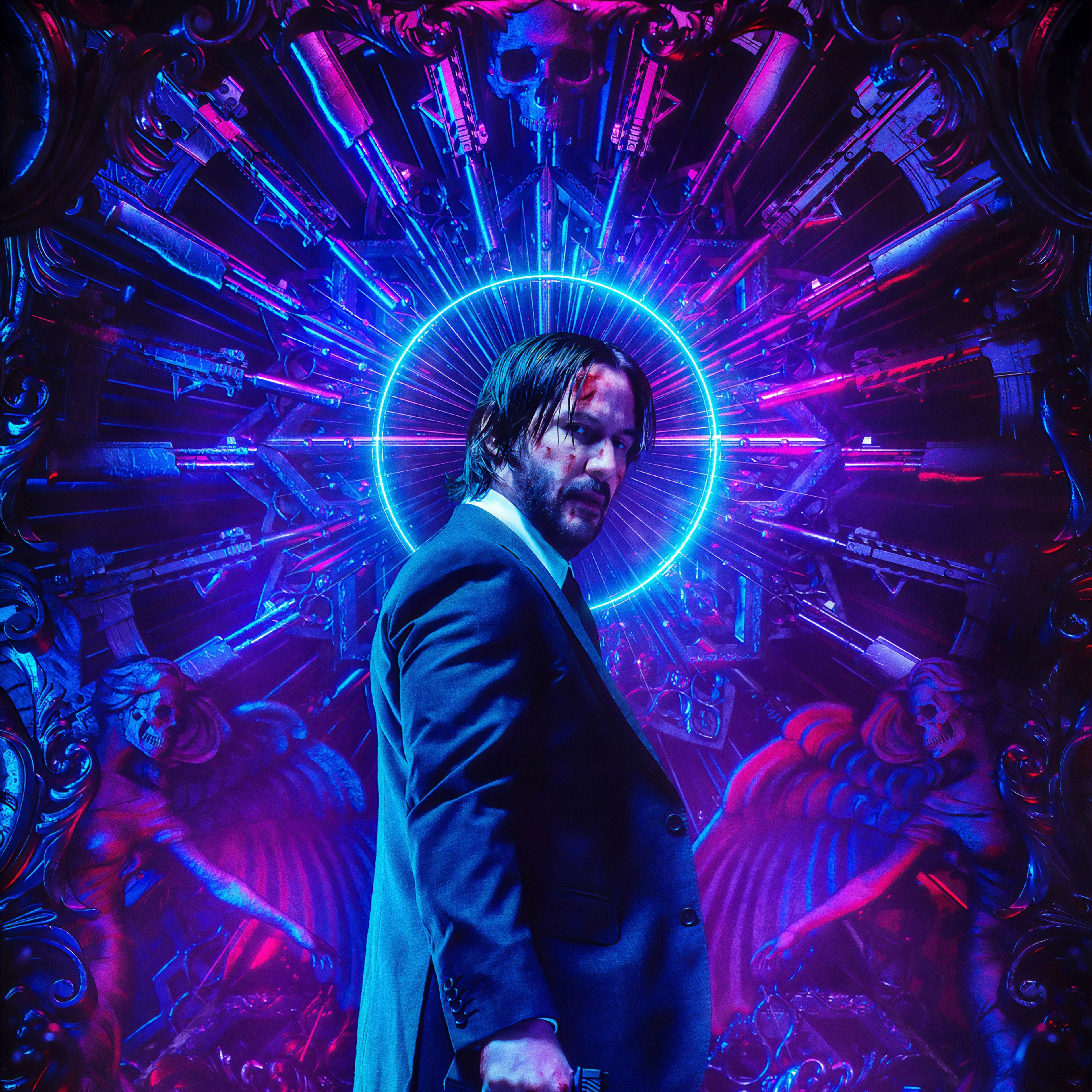 John Wick: Chapter 3 Wallpaper 4K, Keanu Reeves, Movies