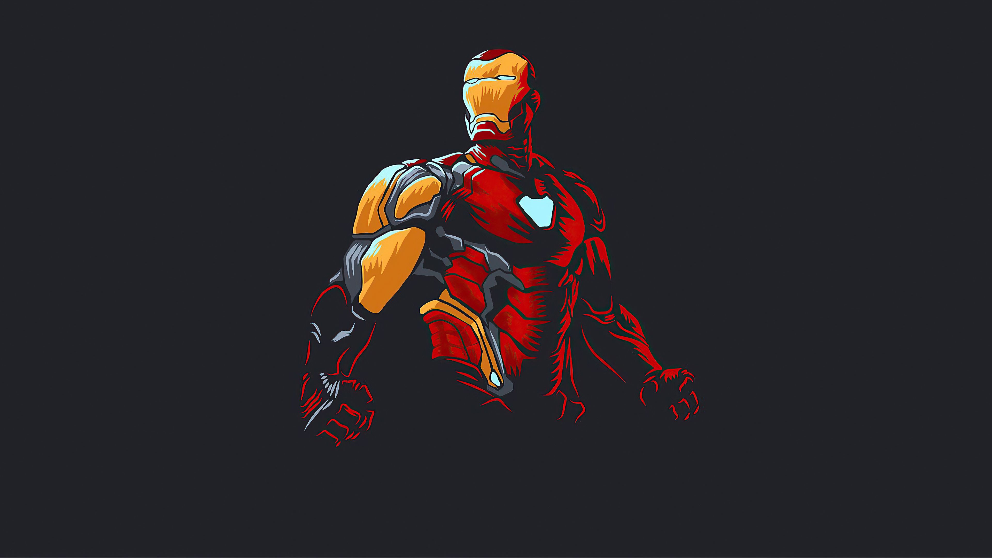 Iron Man New Minimalism 2020, HD Superheroes, 4k Wallpaper, Image, Background, Photo and Picture