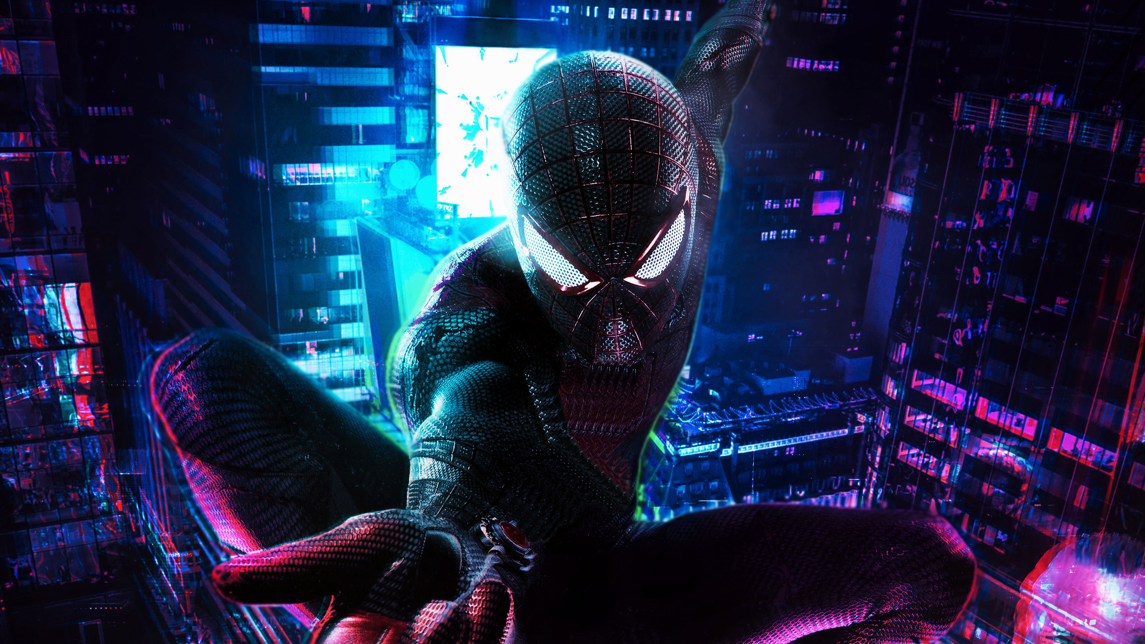 Amazing Spiderman Cyberpunk, HD Games, 4k Wallpaper, Image, Background, Photo and Picture