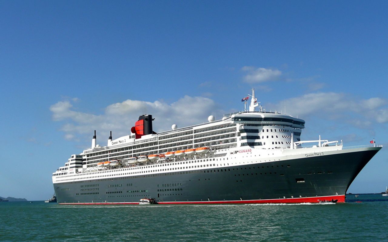 Wallpaper Cruise liner Queen Mary 2 ship