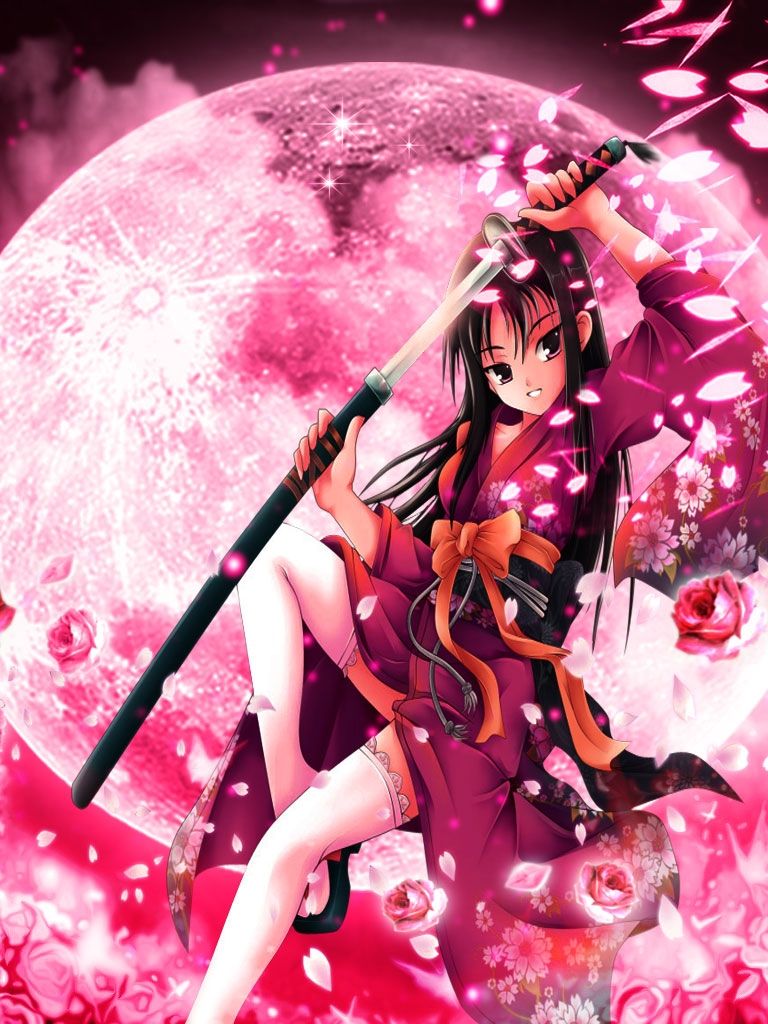 Ninja Anime Girls Wallpaper Imagez Only Anime Girl Pink Anmie HD Wallpaper