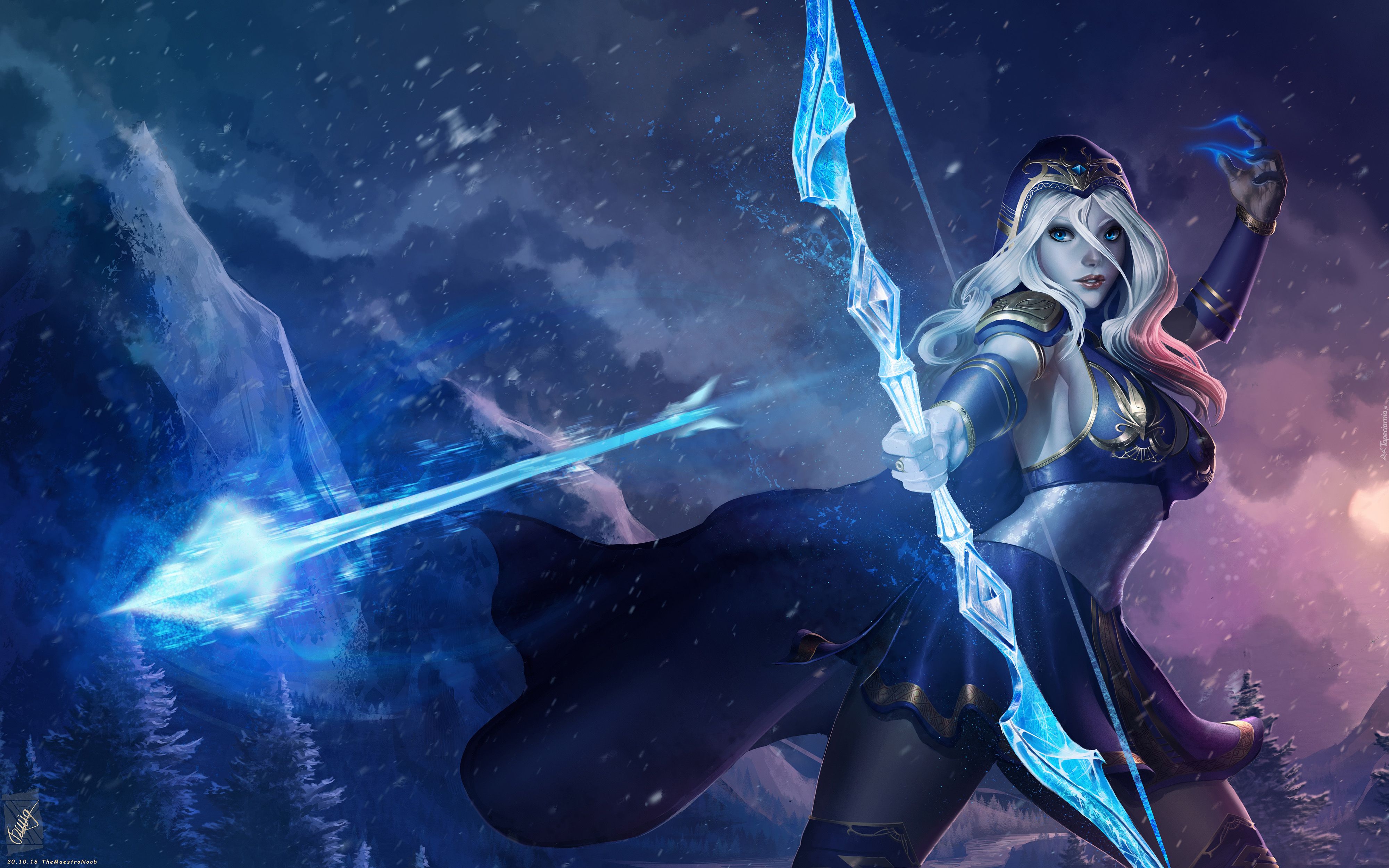 Ashe Fan Art Heroine League Of Legends Video Game HD Wallpaper For Deskx2500, Wallpaper13.com