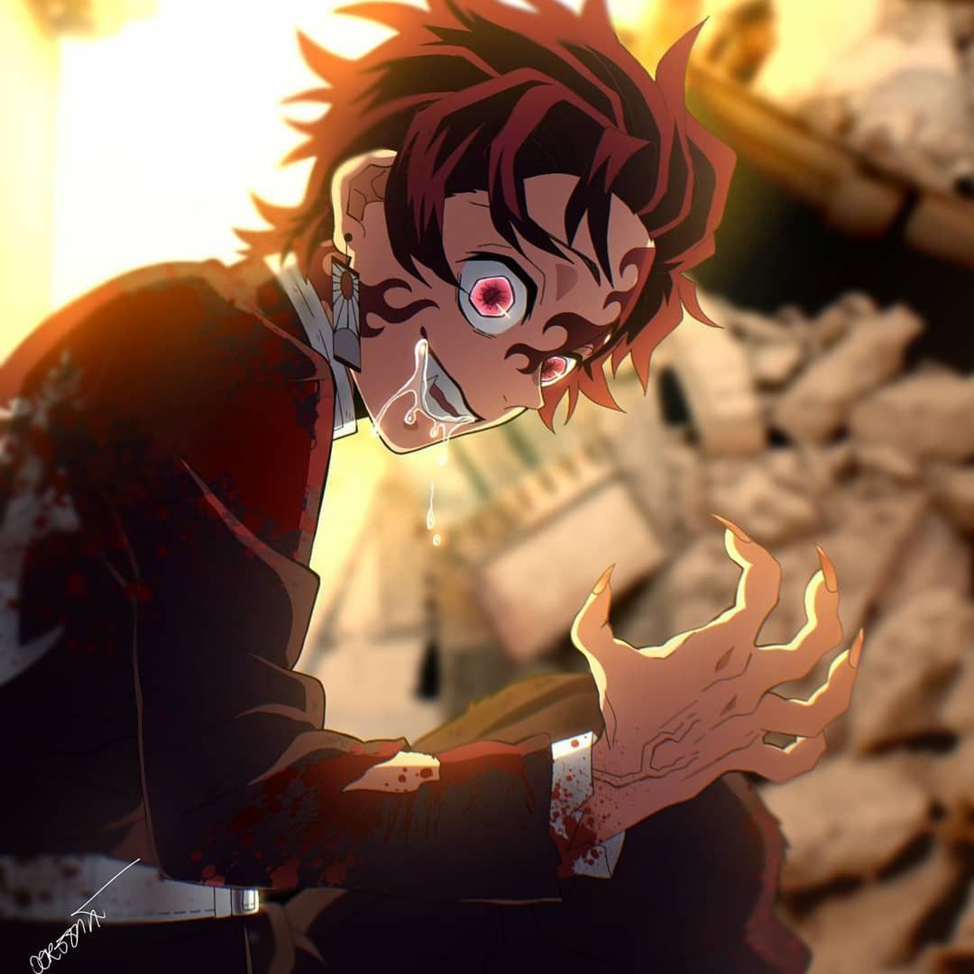 Tanjiro Demonio Manga A Color