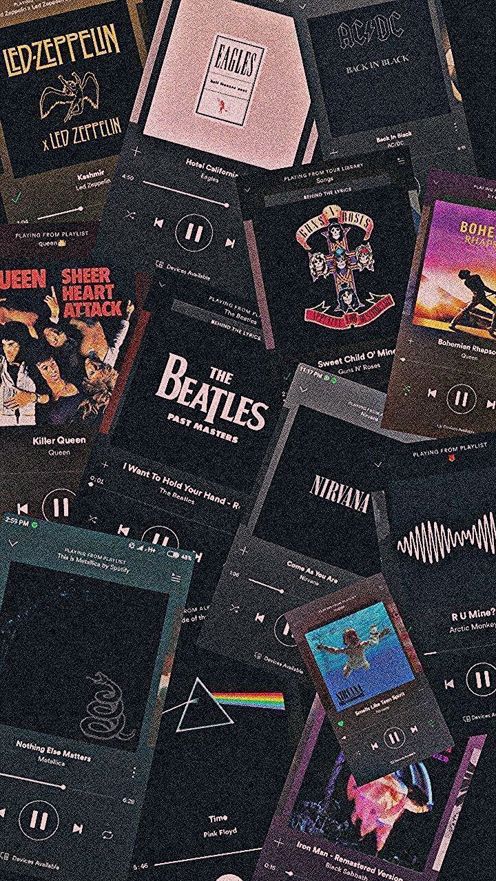 Led Zeppelin, Nirvana, ACDC, Arctic Monkeys, Guns Roses, Beatles, Königin, Eagles, M. iPhone wallpaper rock, Aesthetic iphone wallpaper, iPhone wallpaper vintage
