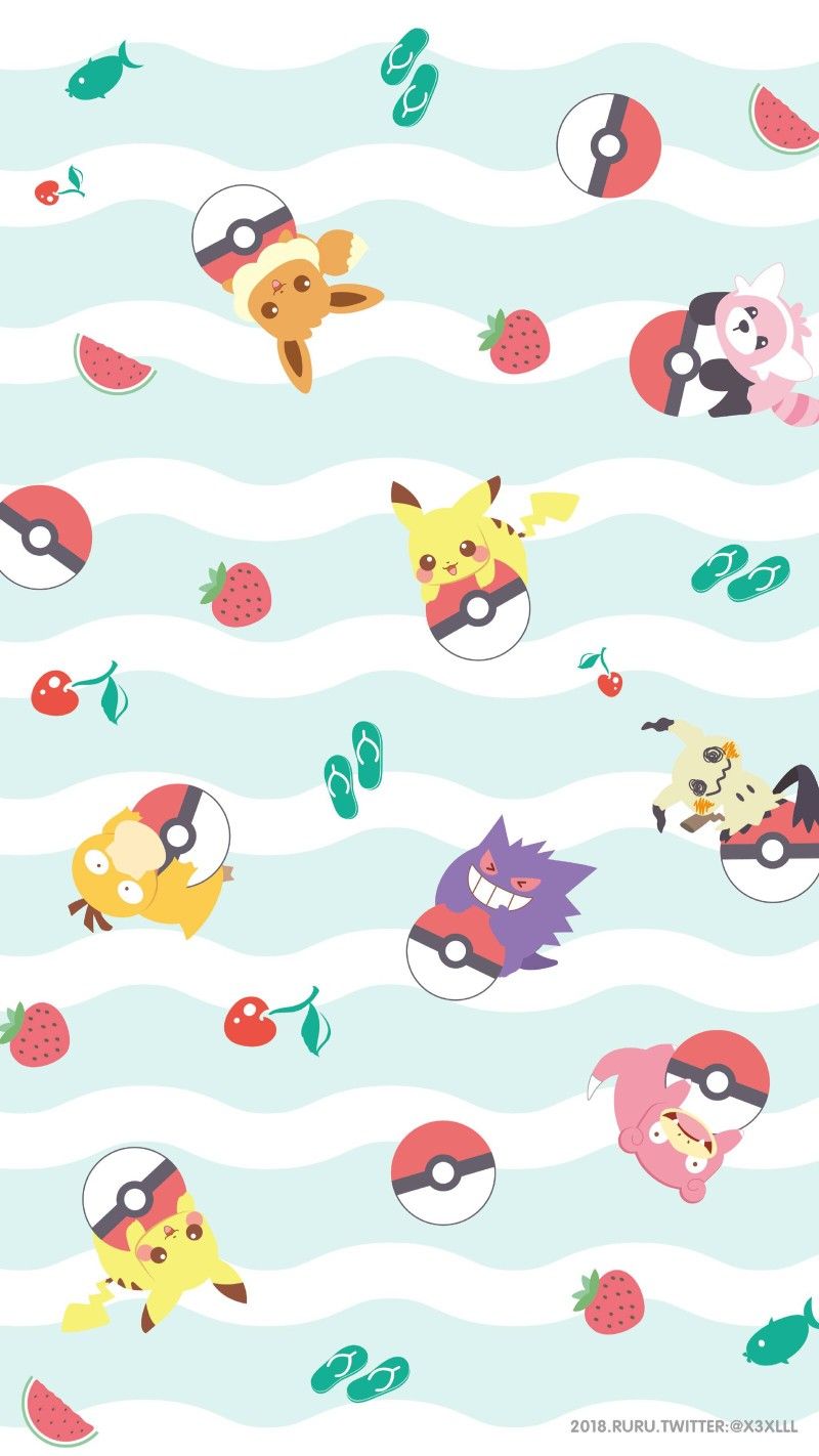 Wallpaper♡. Pokemon background, Cute pokemon wallpaper, Pikachu wallpaper