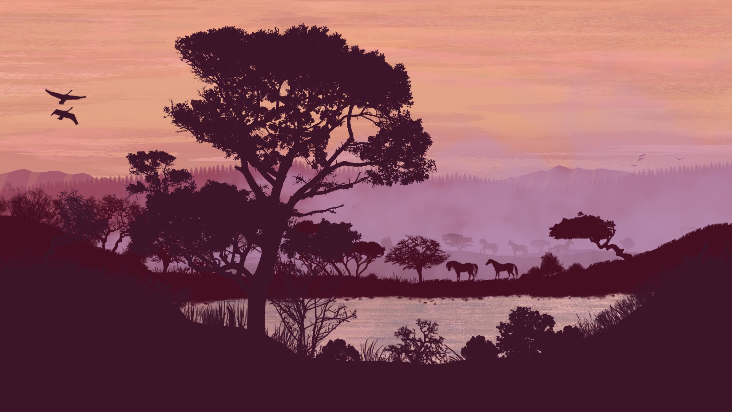 Artistic Landscape Wallpaper