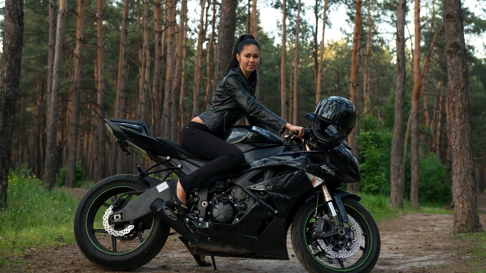 Free download bike show black bike girl model stylish photo download [1600x900] for your Desktop, Mobile & Tablet. Explore Girl and Bike Wallpaper. Bicycle Desktop Wallpaper, Girls on Motorcycles