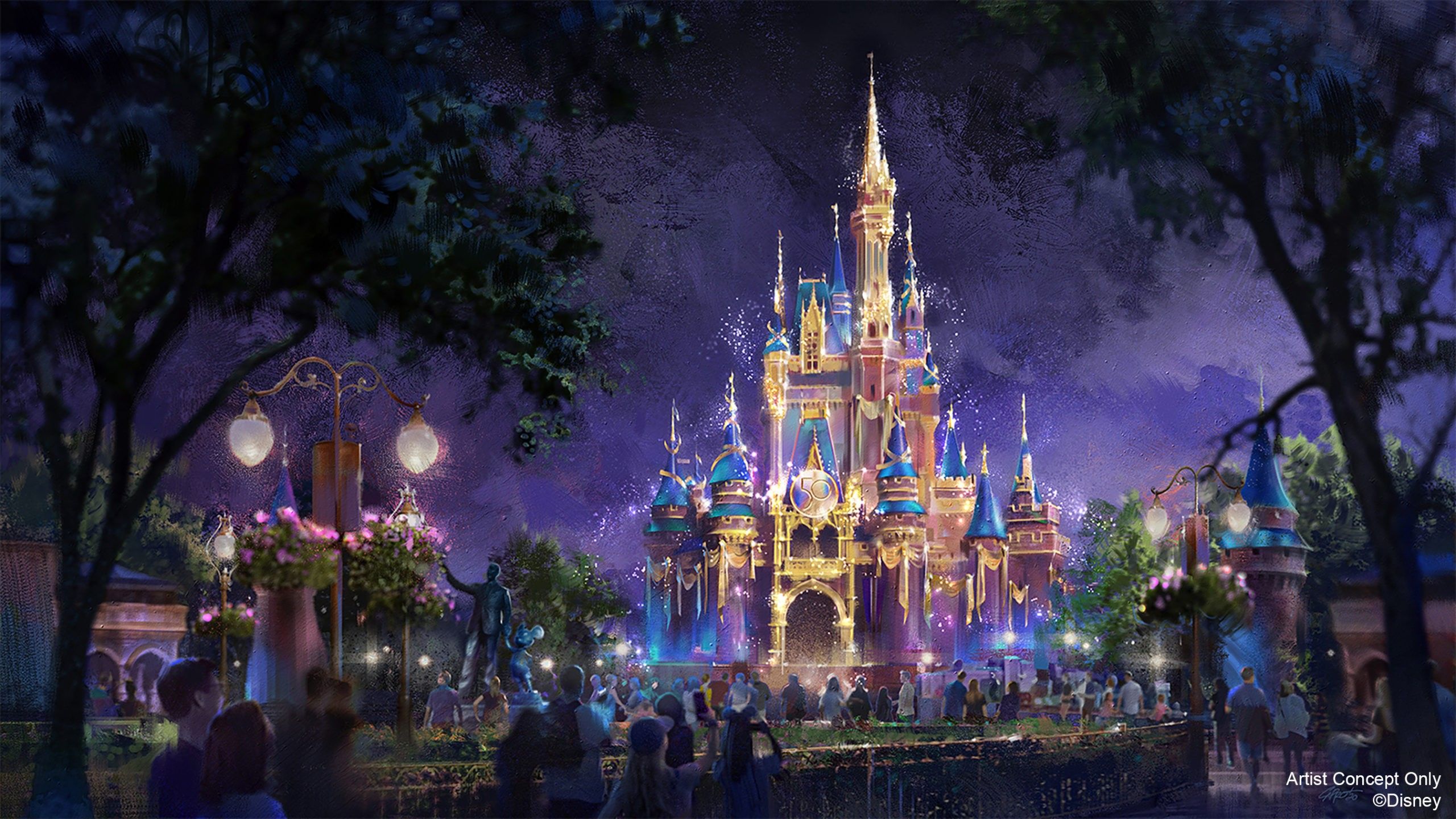Walt Disney World 50th Anniversary to transform park icons into “Beacons of Magic”