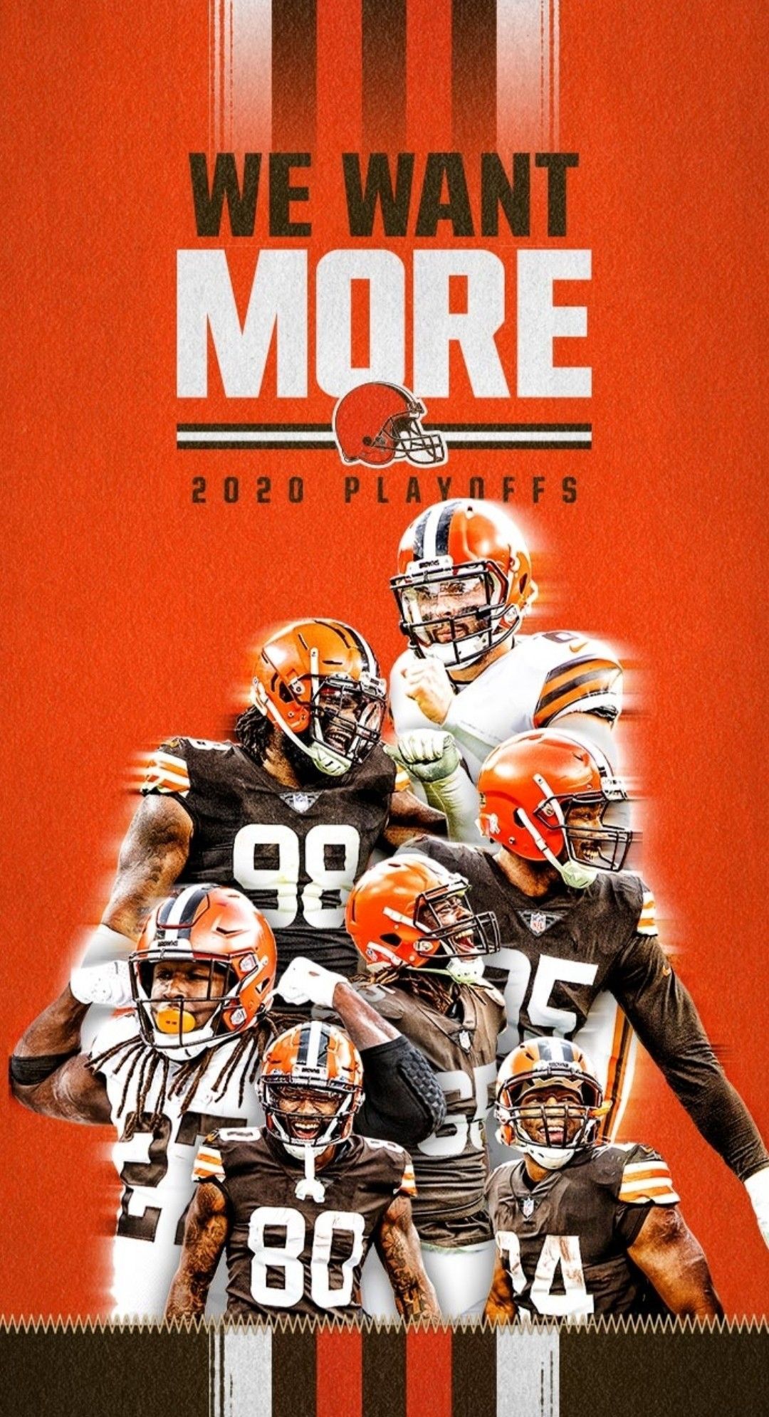 Cleveland Browns We Want More 2020 Playoffs. Cleveland browns wallpaper, Cleveland browns logo, Cleveland browns football