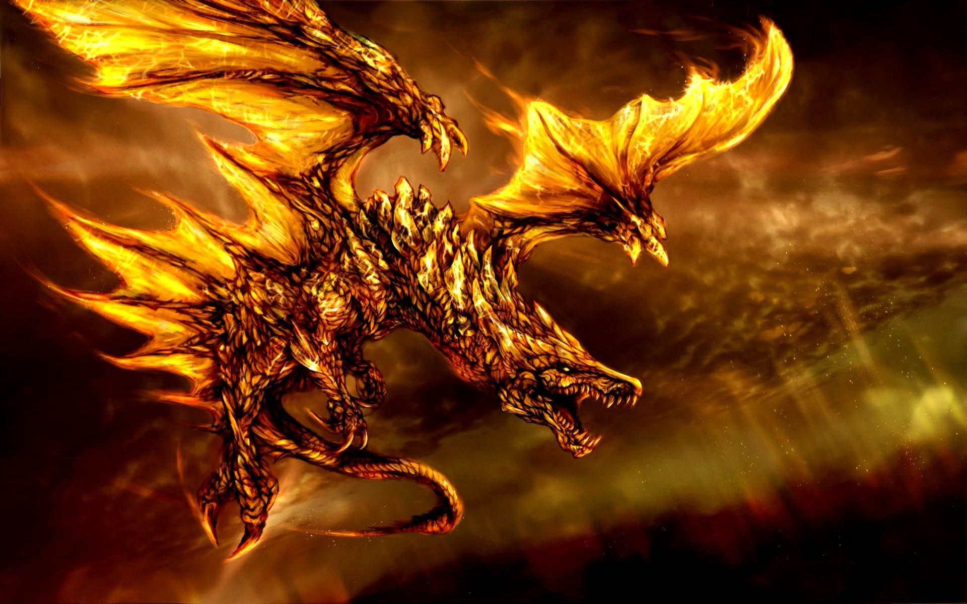 Fire Dragon Cool Background