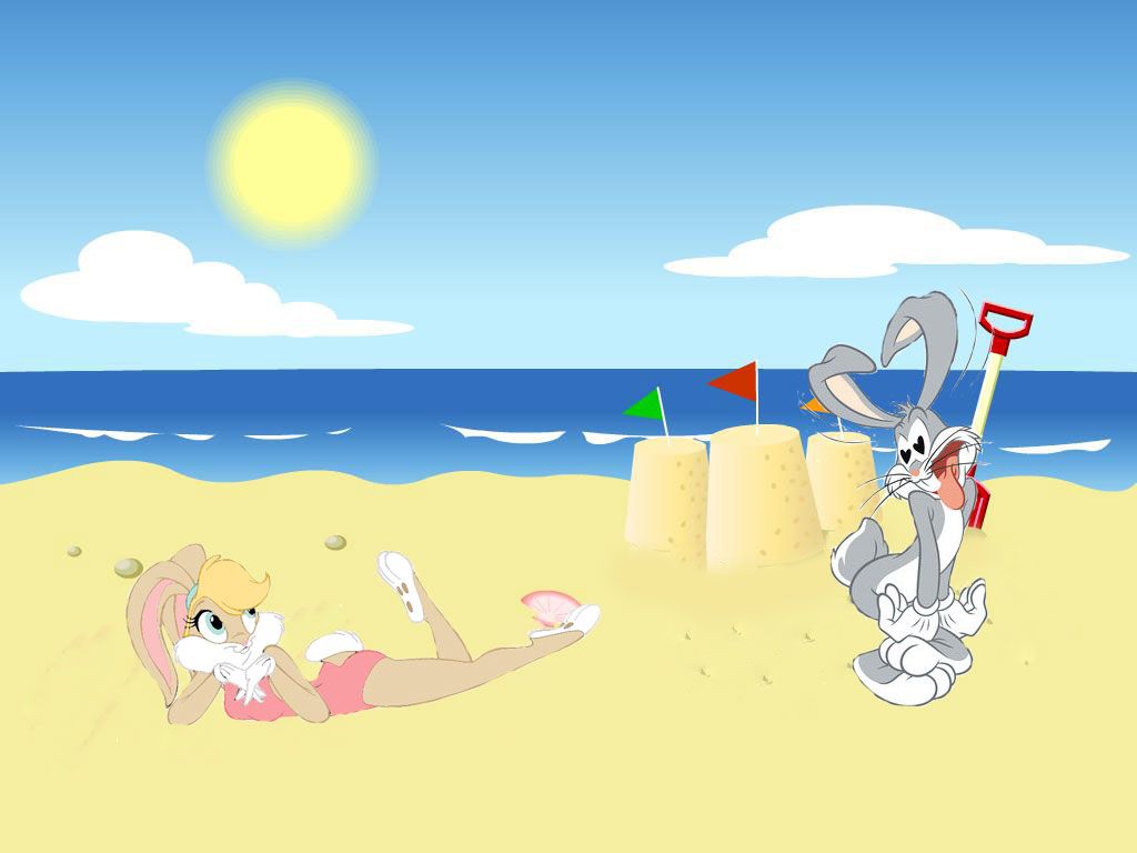 Free download Bugs bunny and Lola bunny at the beach by 11819514113124 [1024x768] for your Desktop, Mobile & Tablet. Explore Lola Bunny Wallpaper. Baby Bunny Wallpaper, Looney Tunes Wallpaper, HD Bunny Wallpaper