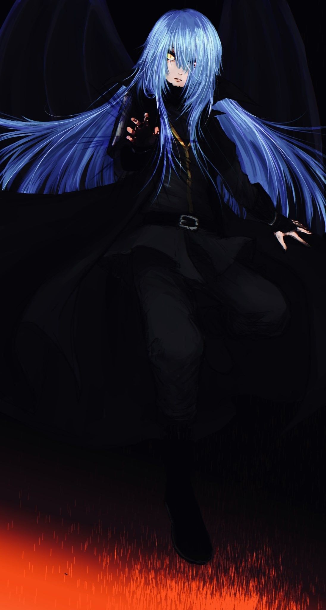 Demon Lord Rimuru. Gambar karakter, Ilustrasi komik, Ilustrasi manga