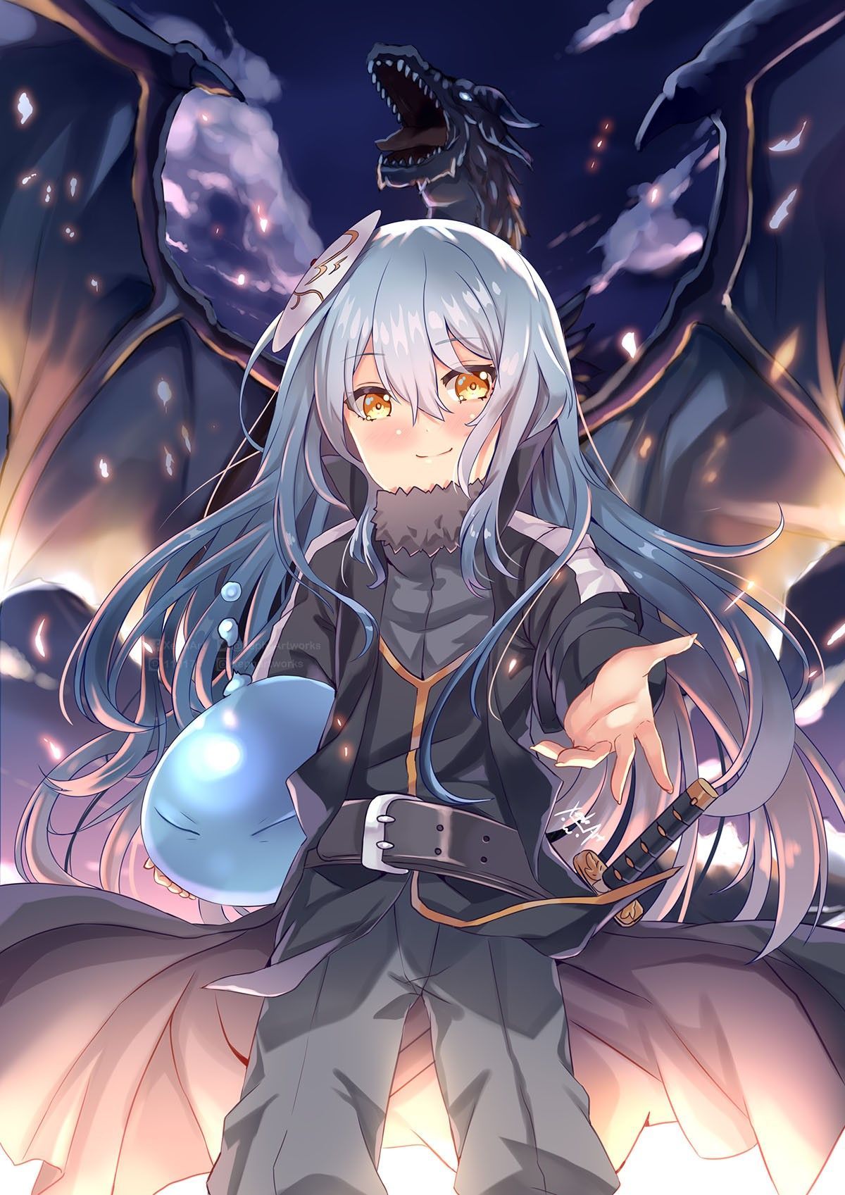 rimuru tempest demon lord form that time i got reincarnated as a