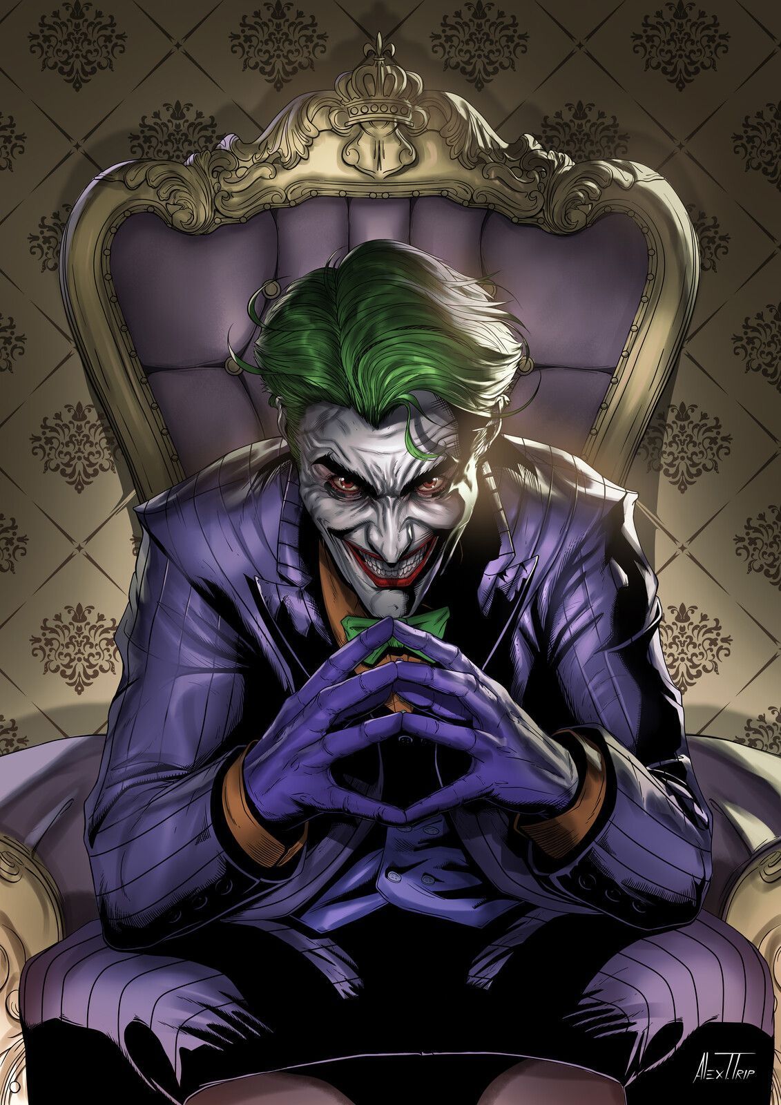 Joker Clown Prinz des Verbrechens, Alex Trpcevski. Joker clown, Joker drawings, Joker artwork