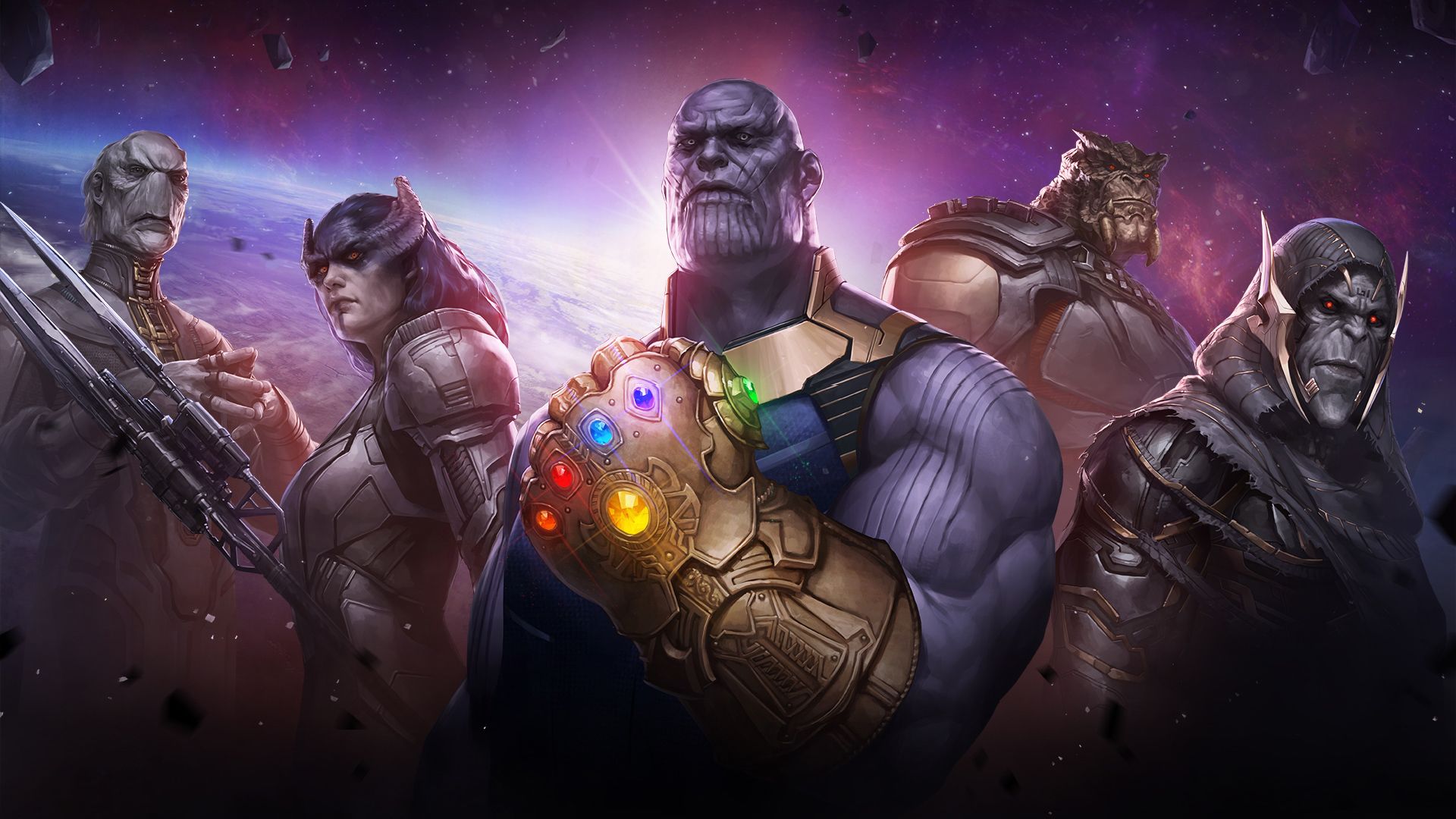 Marvel Future Fight Thanos Childrens, HD Games, 4k Wallpaper, Image, Background, Photo and Picture