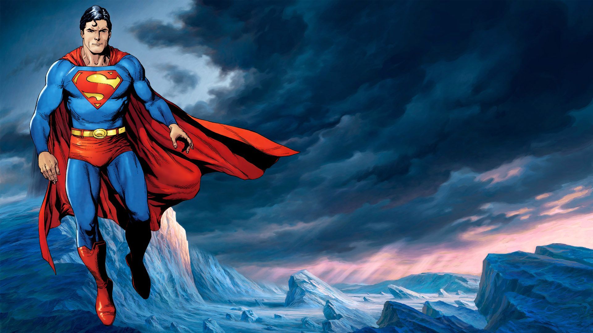 Superman Flying Wallpaper