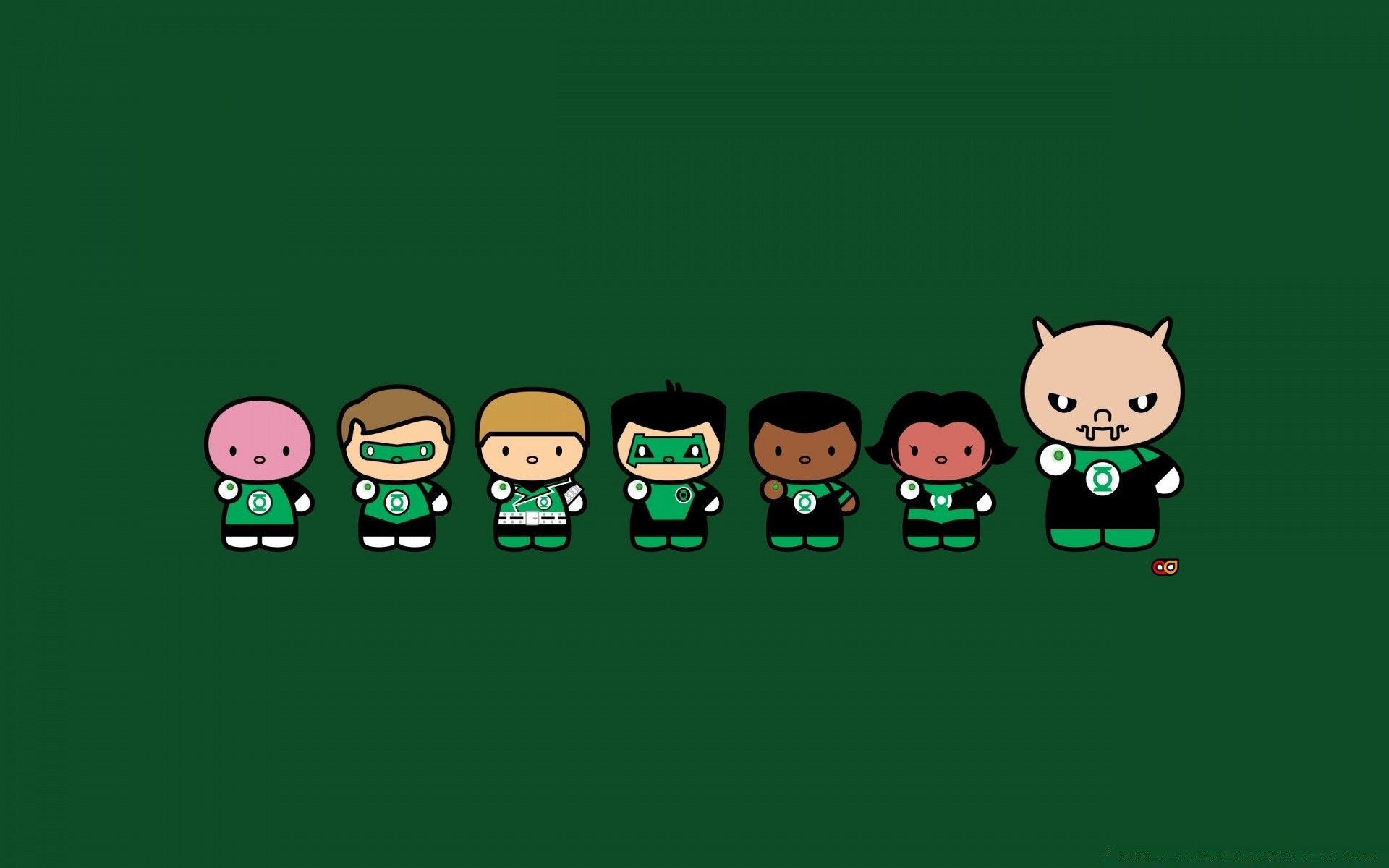 Chibi Green Lantern Corps