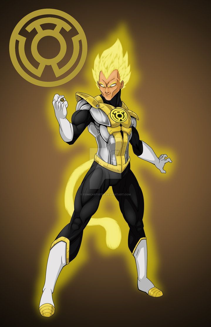 Vegeta Sinestro Corp. Anime dragon ball super, Dragon ball super manga, Dragon ball art