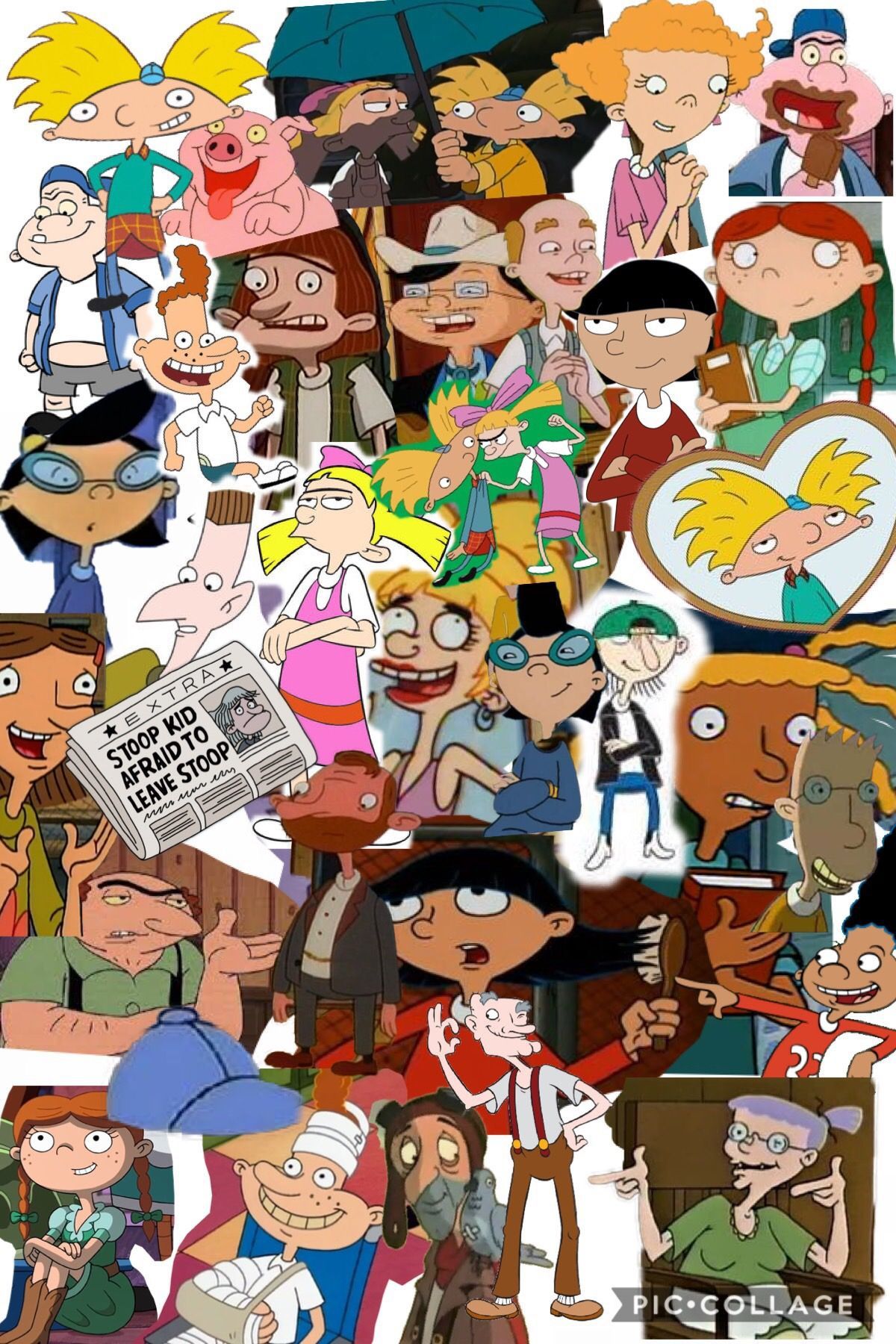 Nickelodeon Cartoon Collage