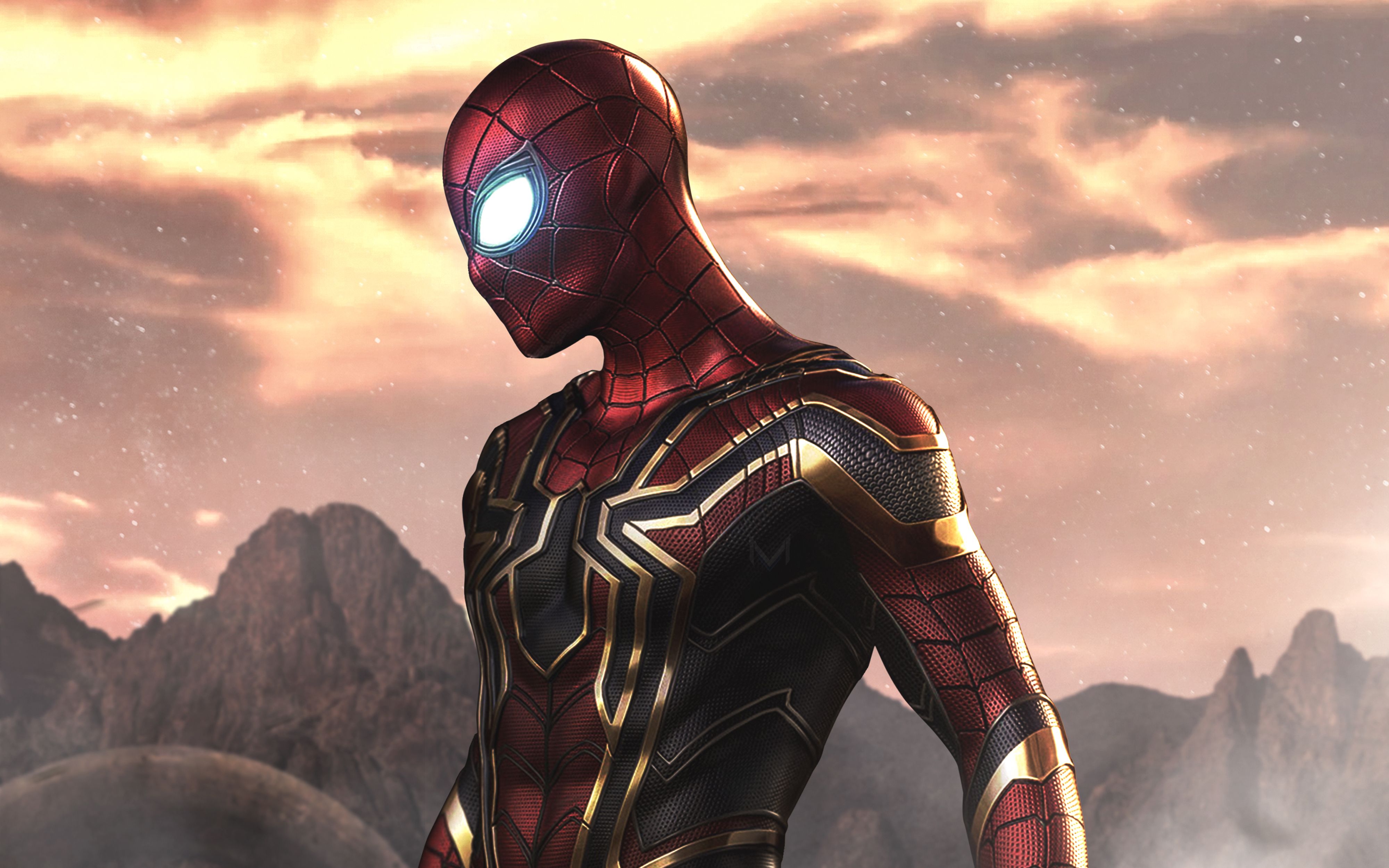 Spider Man As Iron Spider 4k Wallpaper Far From Home