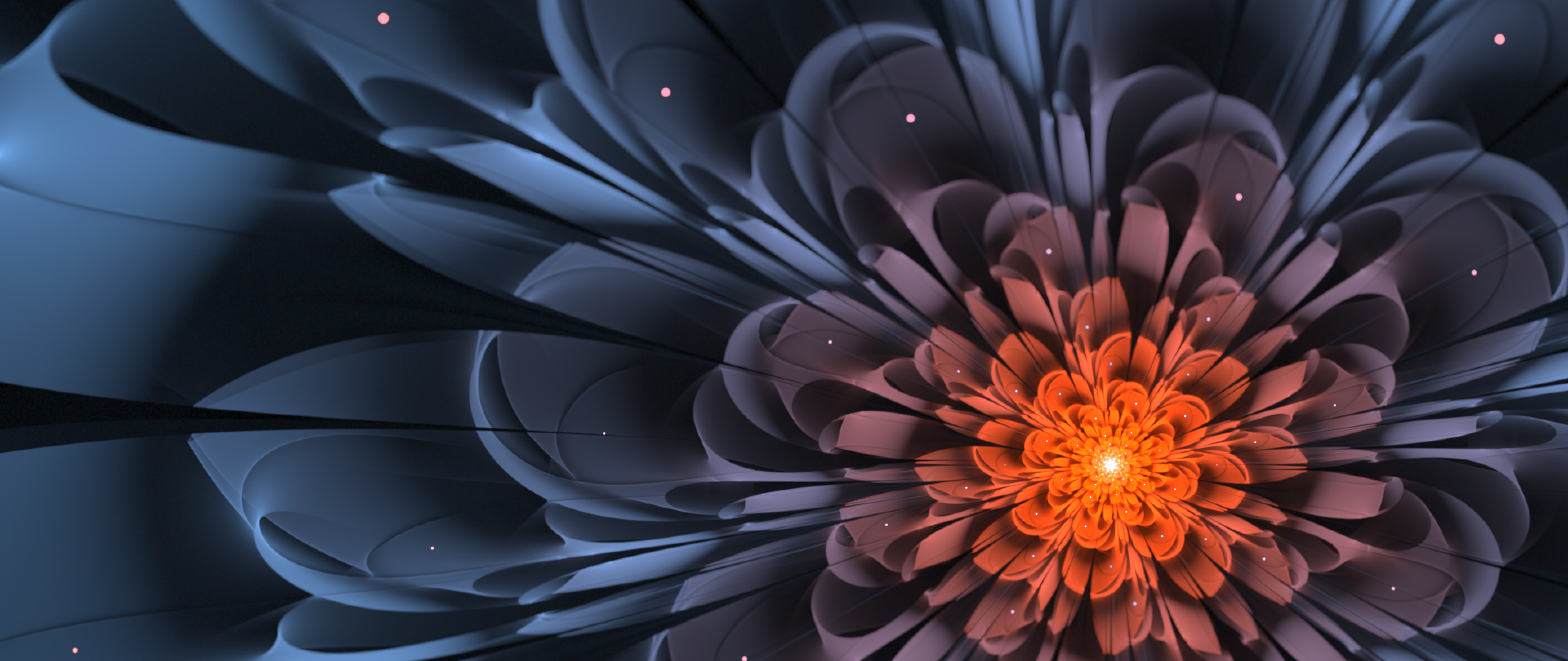 Fractal Flower Art Wallpaper for Desktop and Mobiles 4K Ultra HD Wide TV