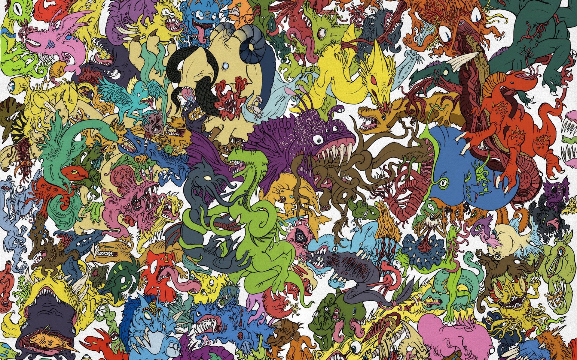 Free download Monster Collage Google Skins Scary Monster Collage Google Background [1920x1200] for your Desktop, Mobile & Tablet. Explore Collage Background. Collage Background, Hypebeast Collage Wallpaper, Custom Photo Collage Wallpaper