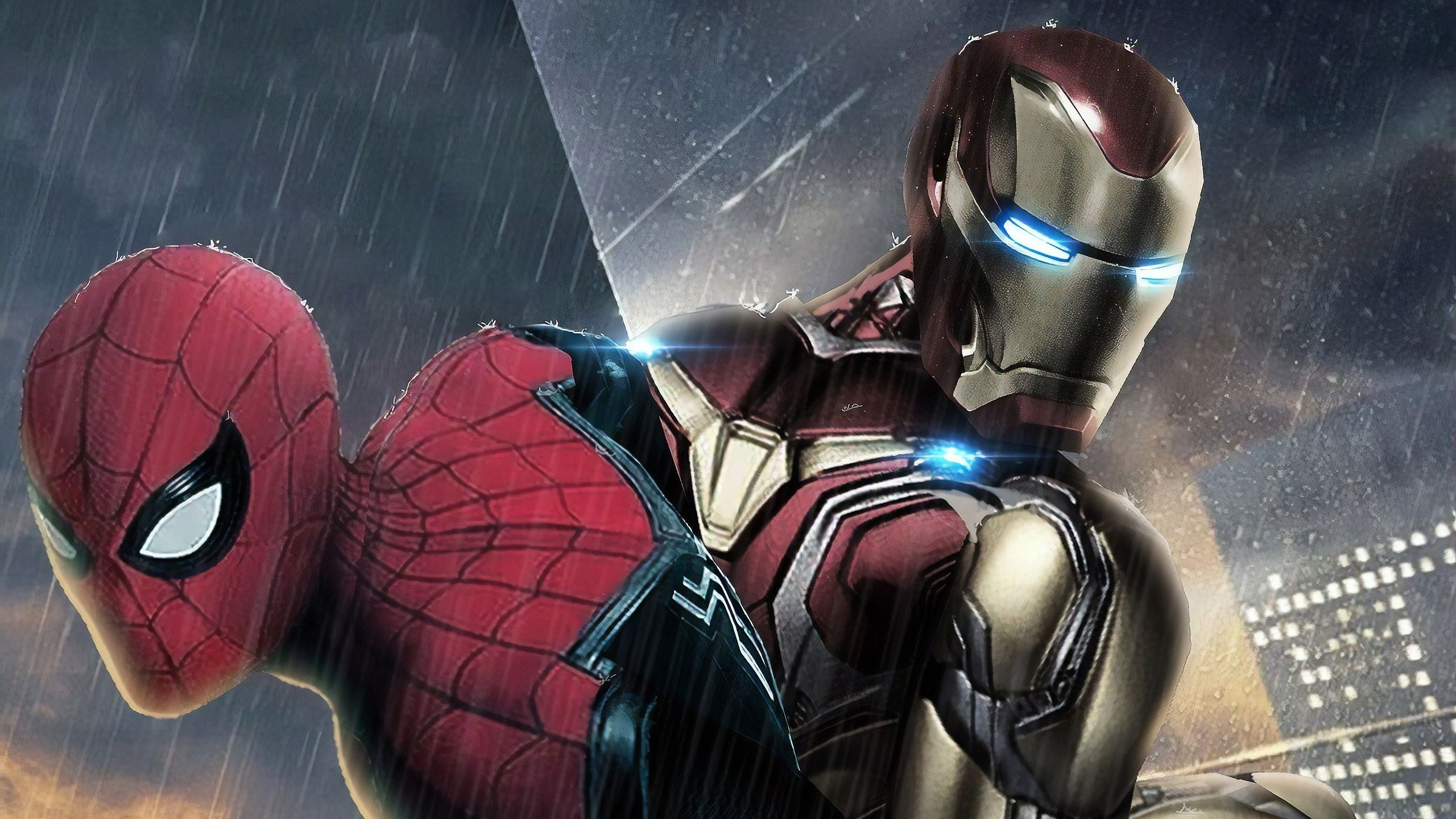 Iron Man And Spider Man Art