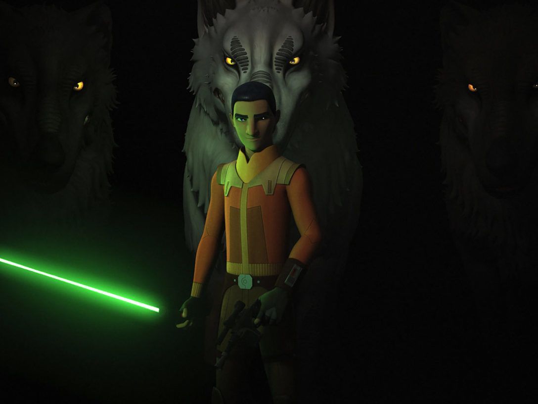 Ezra Bridger With A Loth Wolf On Star Wars Rebels. Star Wars, Star Wars Jedi, Imagens Star Wars