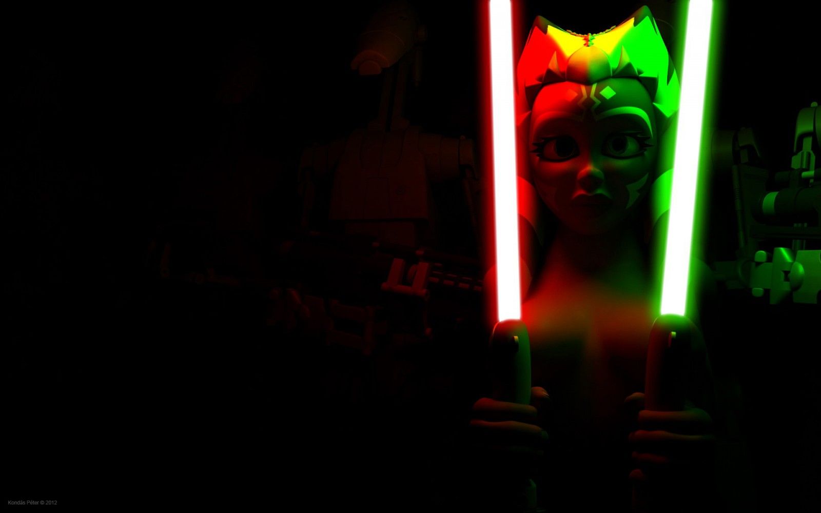 Wallpaper, desktop, wallpaper, , dark, nude, lightsaber, lightsabers, tano, ahsoka, togruta, ahsokatano, ahsokatanonude, ahsokatano1920x1200